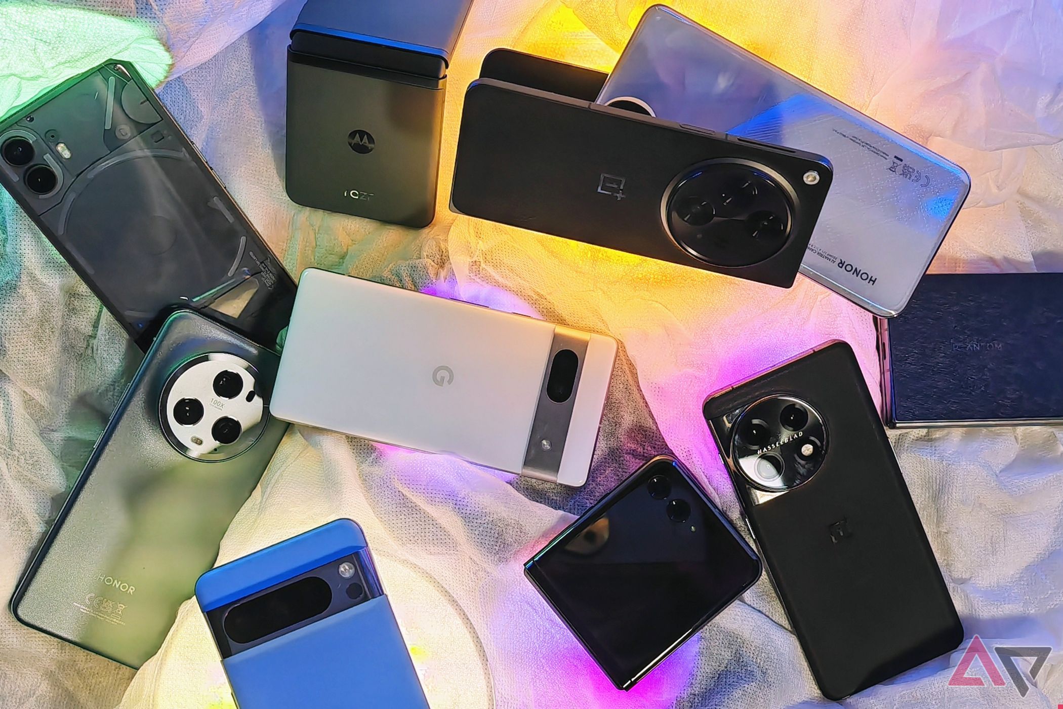 OnePlus Open, Pixel 8 Pro, Nothing Phone 2, Honor Magic 5 Pro, other flagship phones on RGB lightslifestyle
