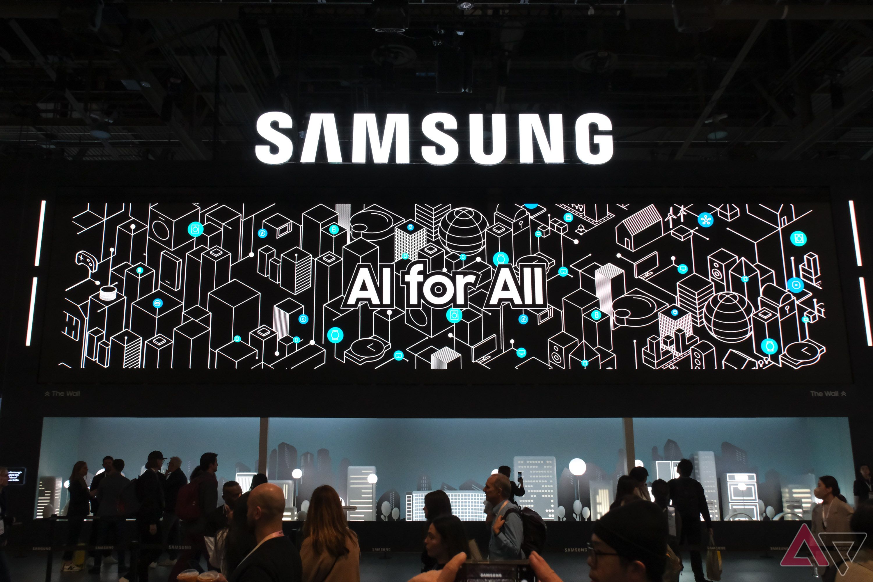 A large event display reading Samsung AI for All