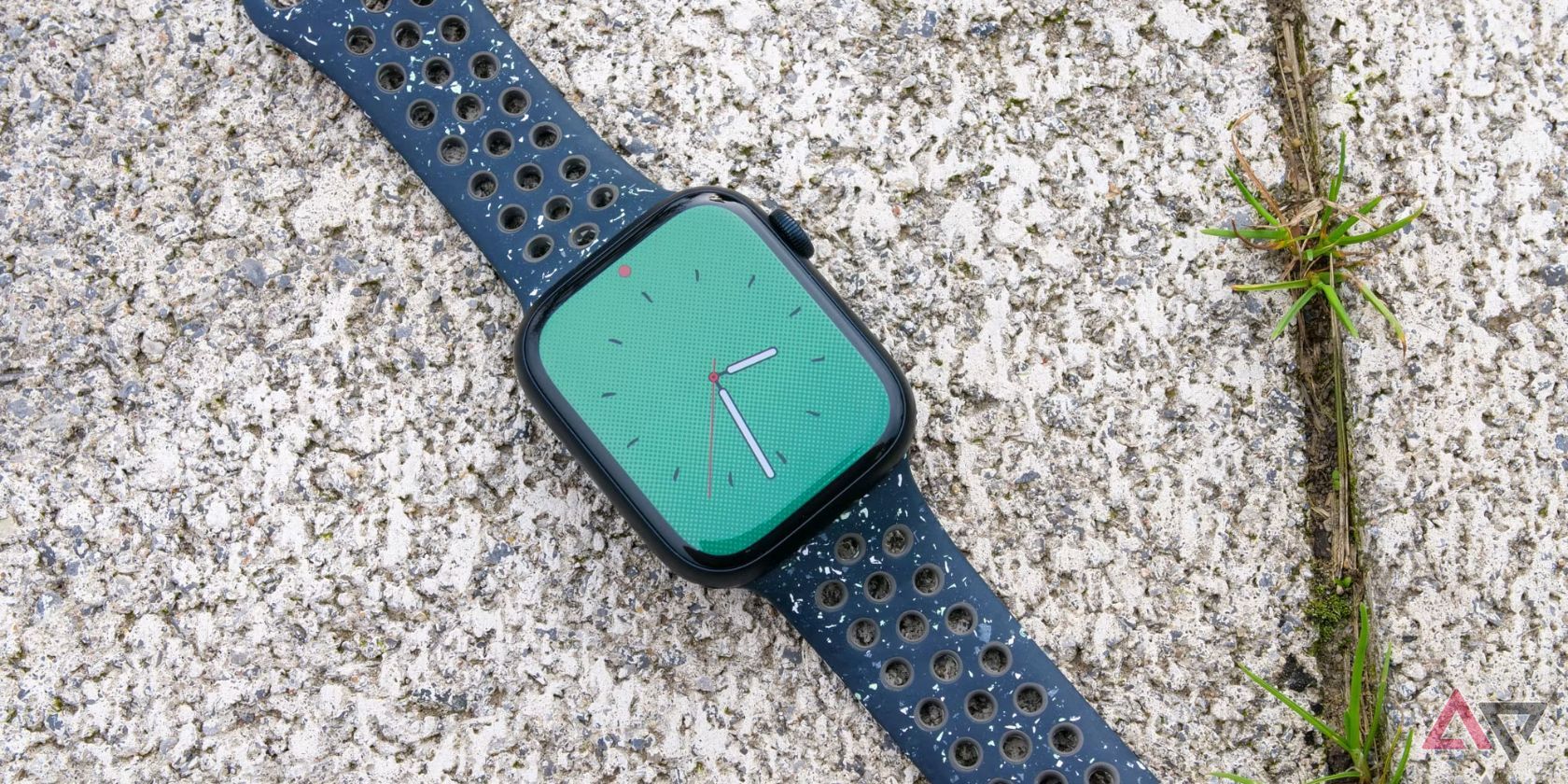 apple watch series 9 on grey stone