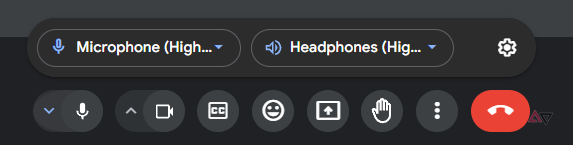 Google Meet's new Material Design audio controls