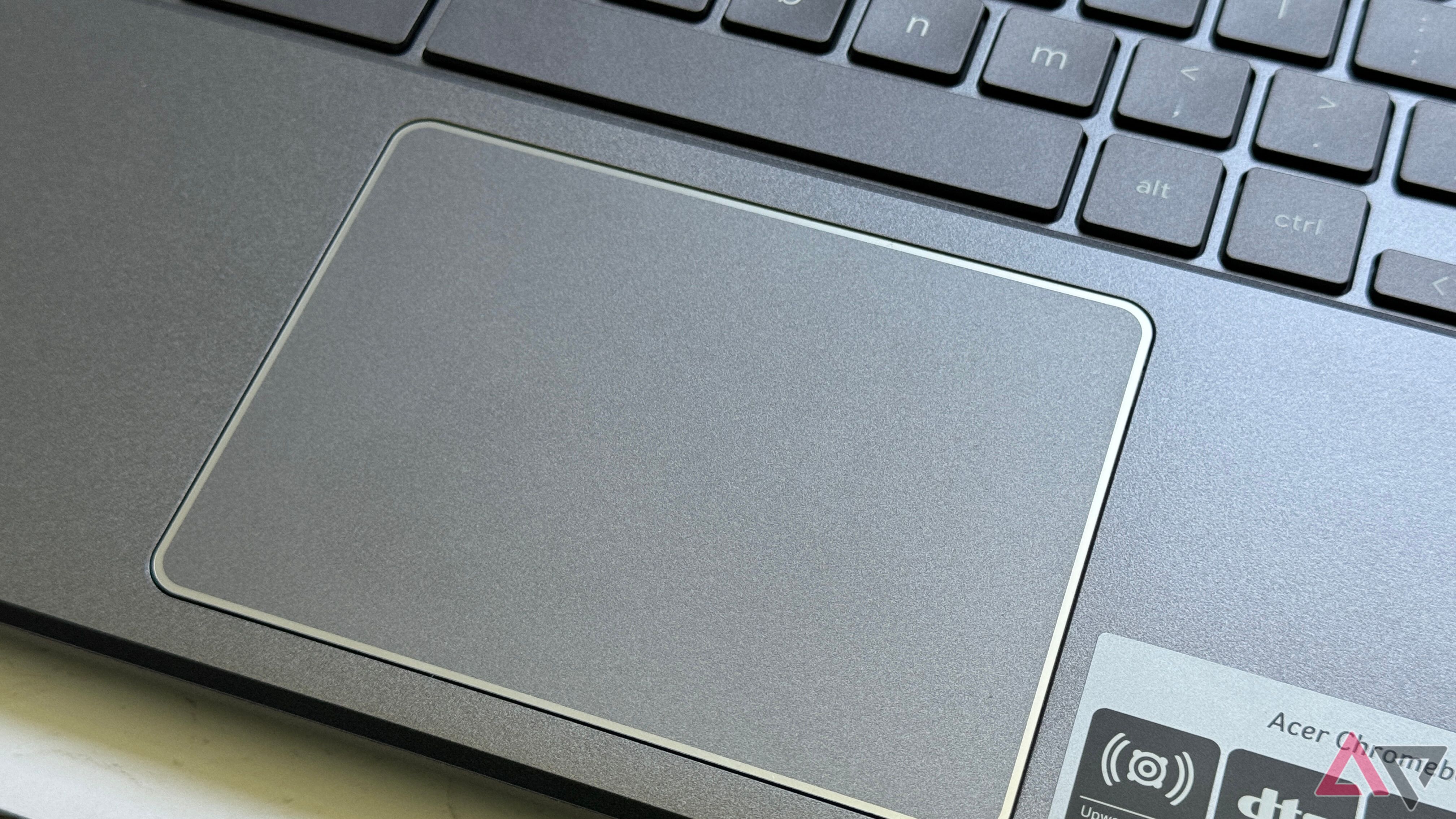 Touchpad of the Acer Chromebook Plus 514