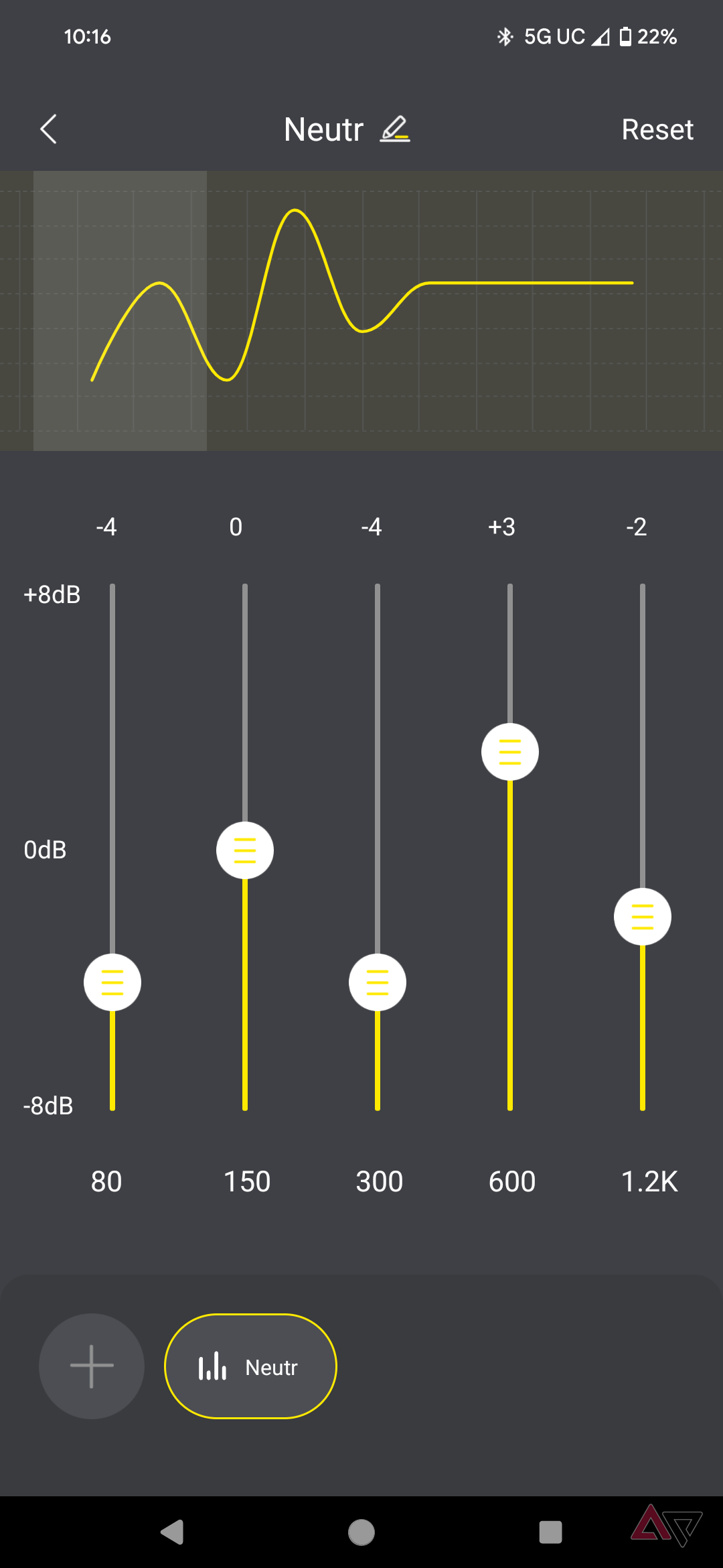 Tribit XSound Plus 2 in the app