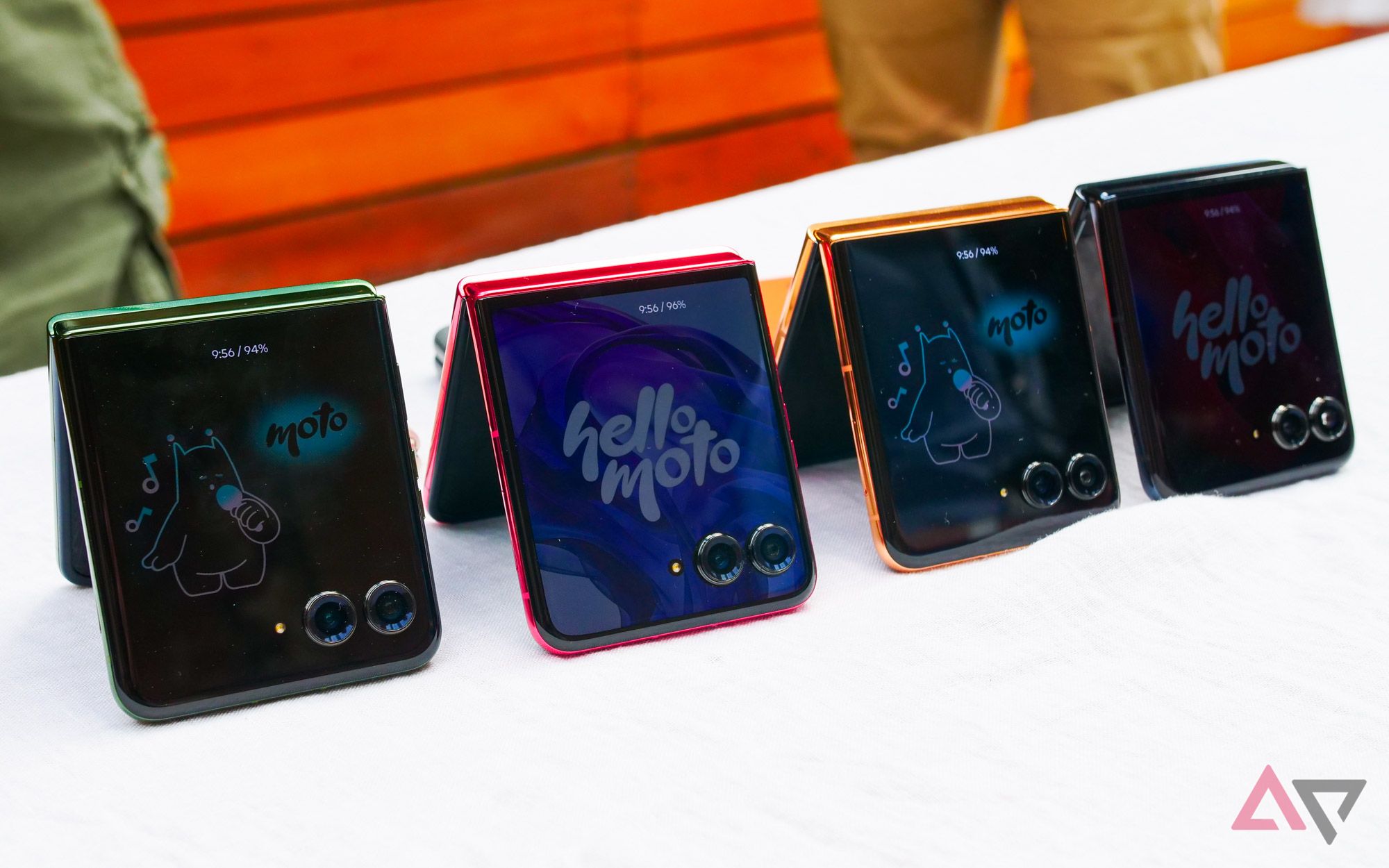 The Moto Razr+ 2024 lineup. 