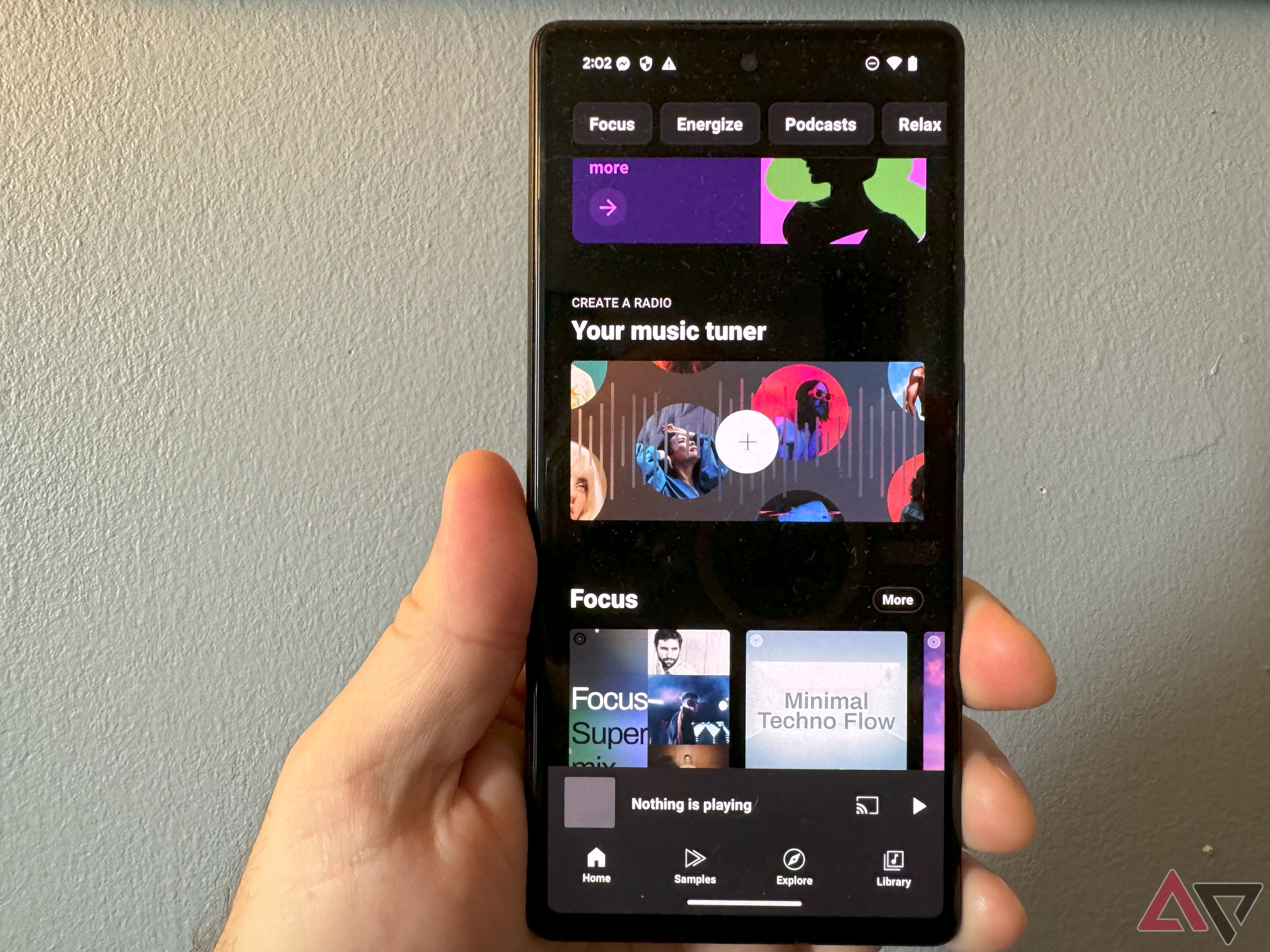 The Your Music Tuner section on the YouTube Music app on a Pixel phone.