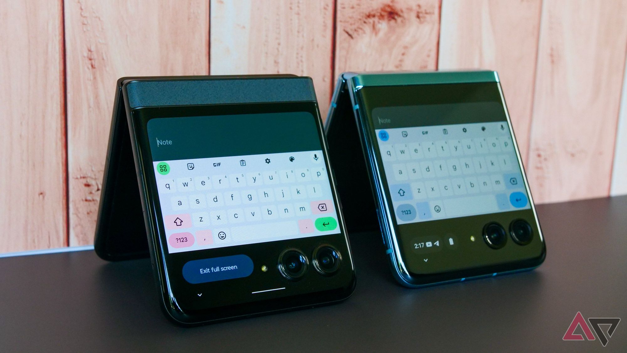 The keyboards on the cover display for the Razr 2024 and Razr+ 2023.