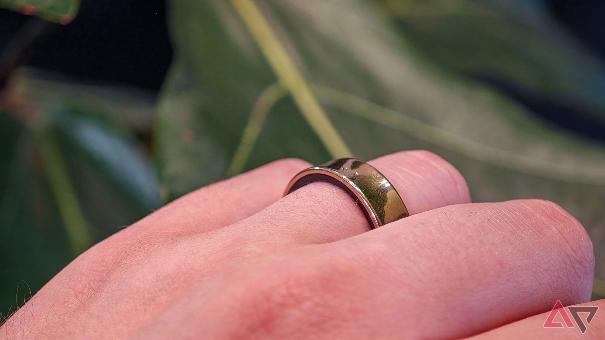 Samsung Galaxy Ring worn on a finger