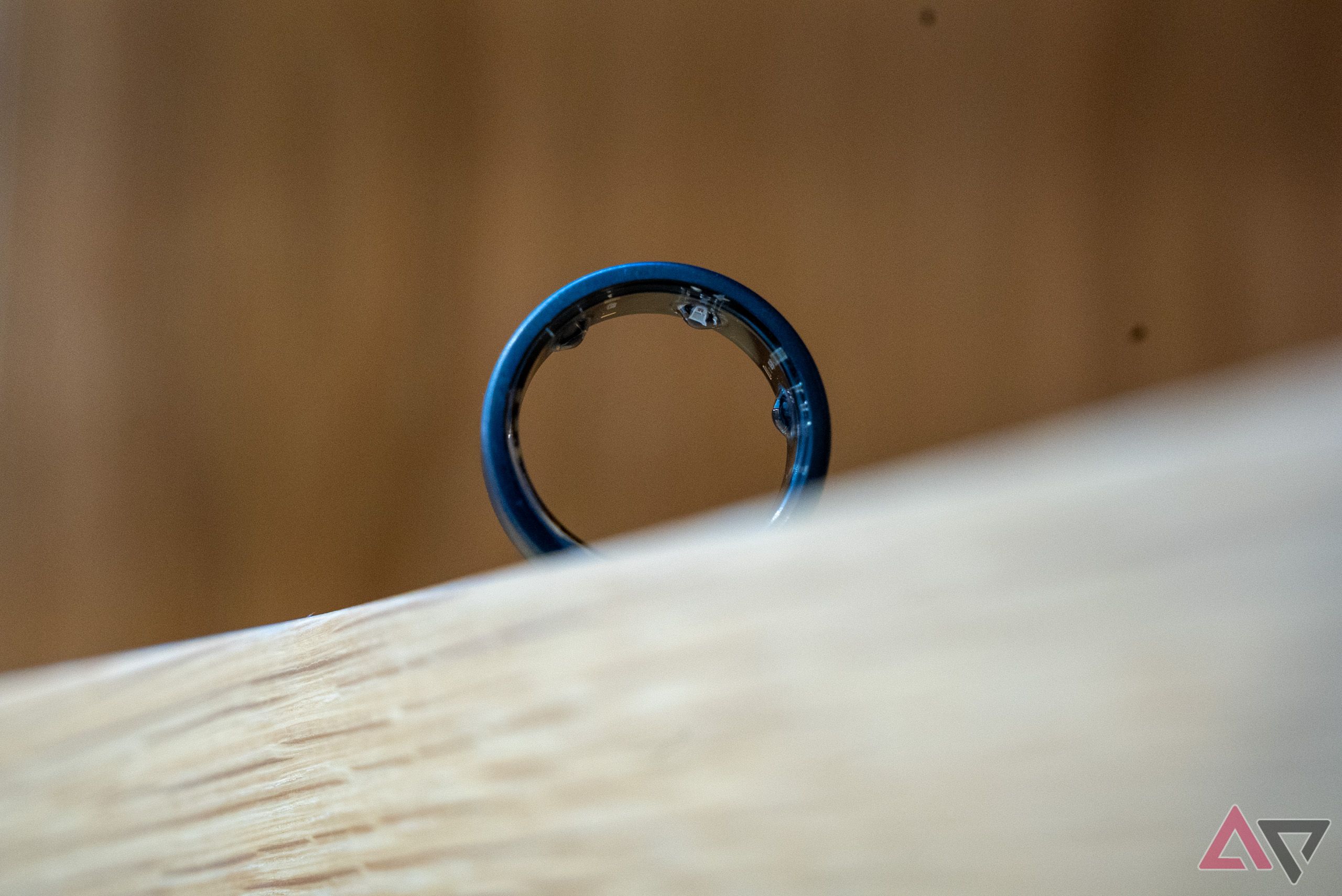 Half shot of the Oura Ring's sensors