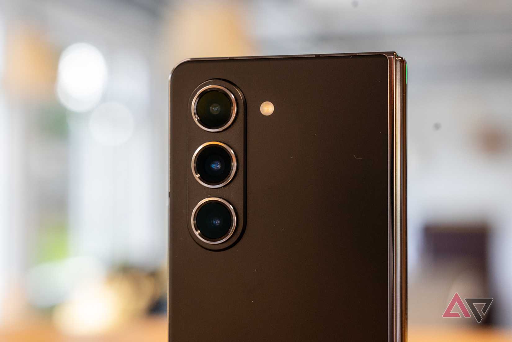 Close up of Galaxy Z Fold 5 cameras