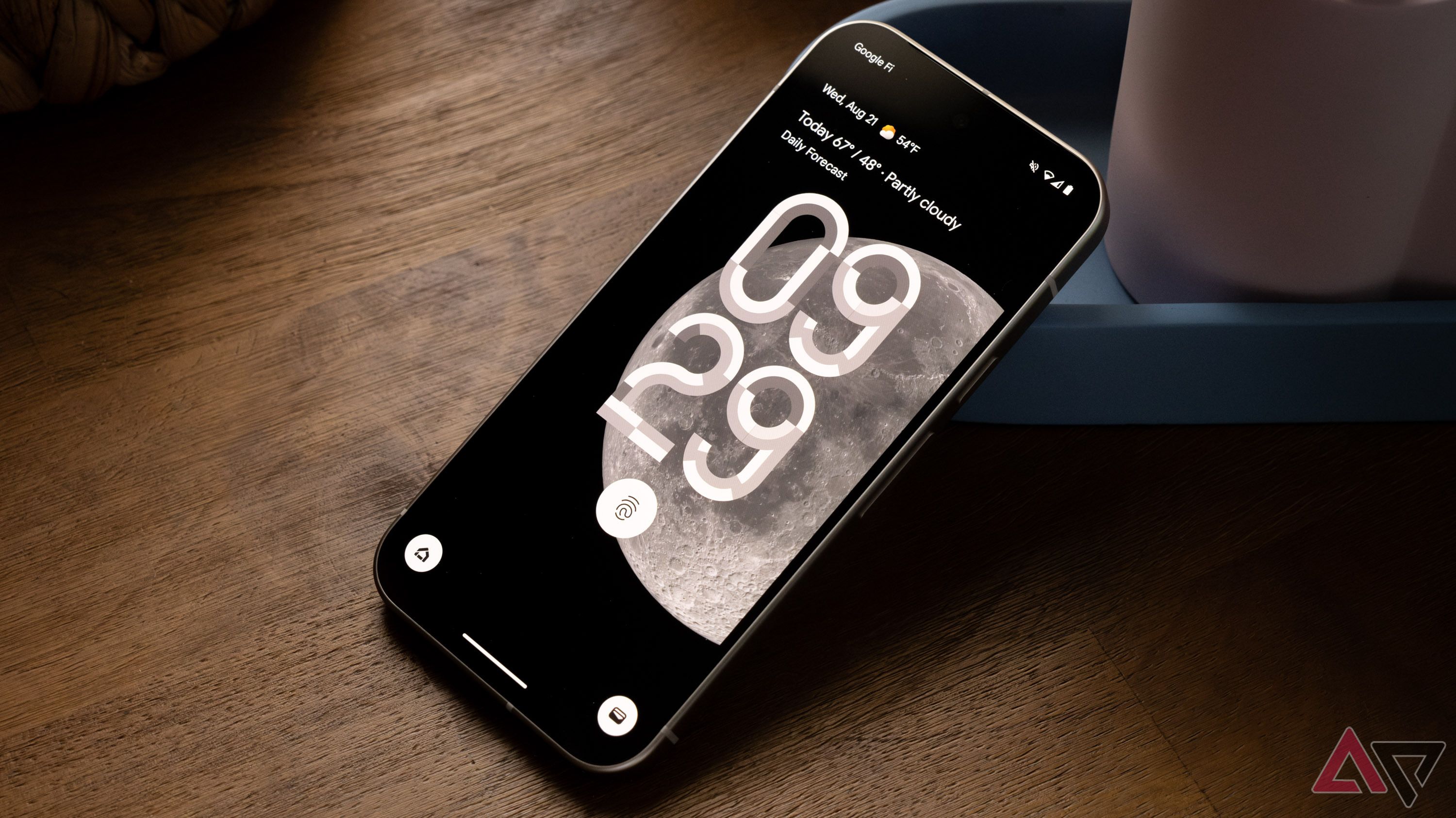 Google Pixel 9 showing its lock screen