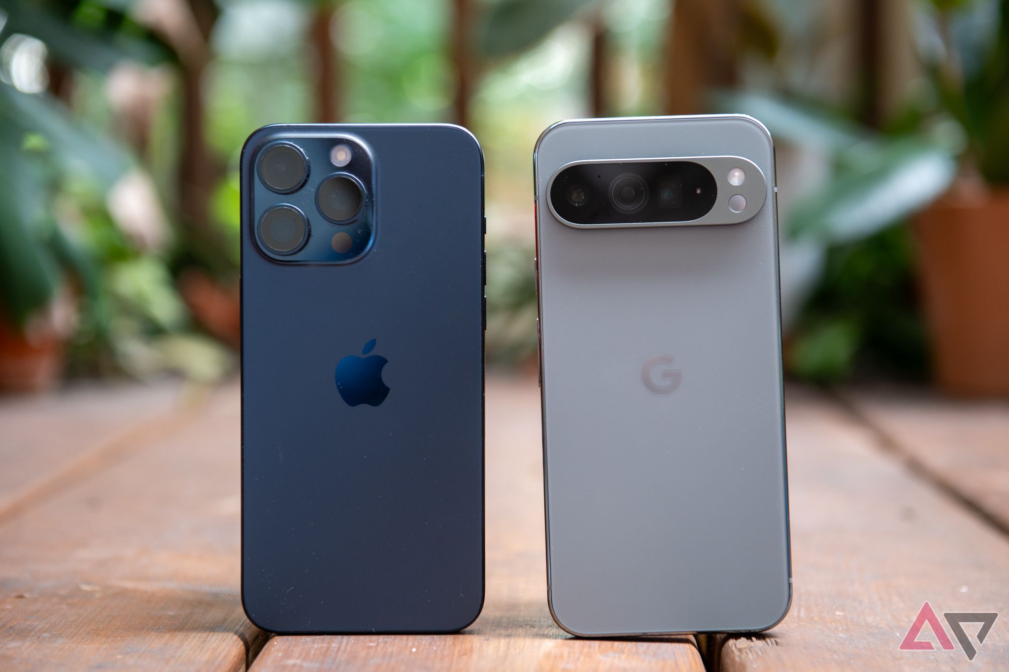 Google Pixel 9 Pro XL next to an iphone