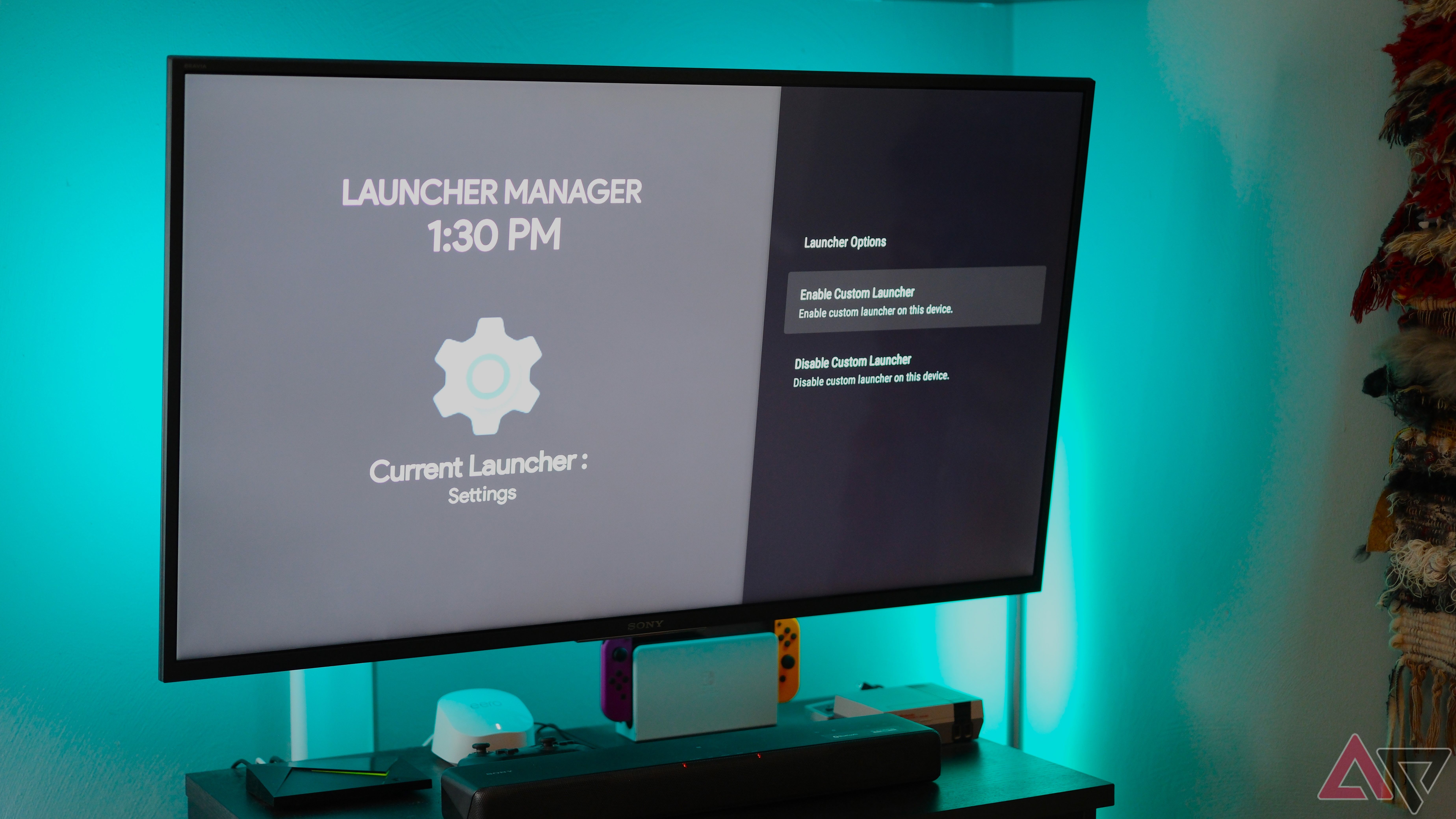 Launcher Manager on Sony TV through Shield TV