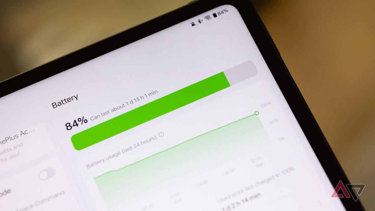 A look at the OnePlus Pad 2's battery performance