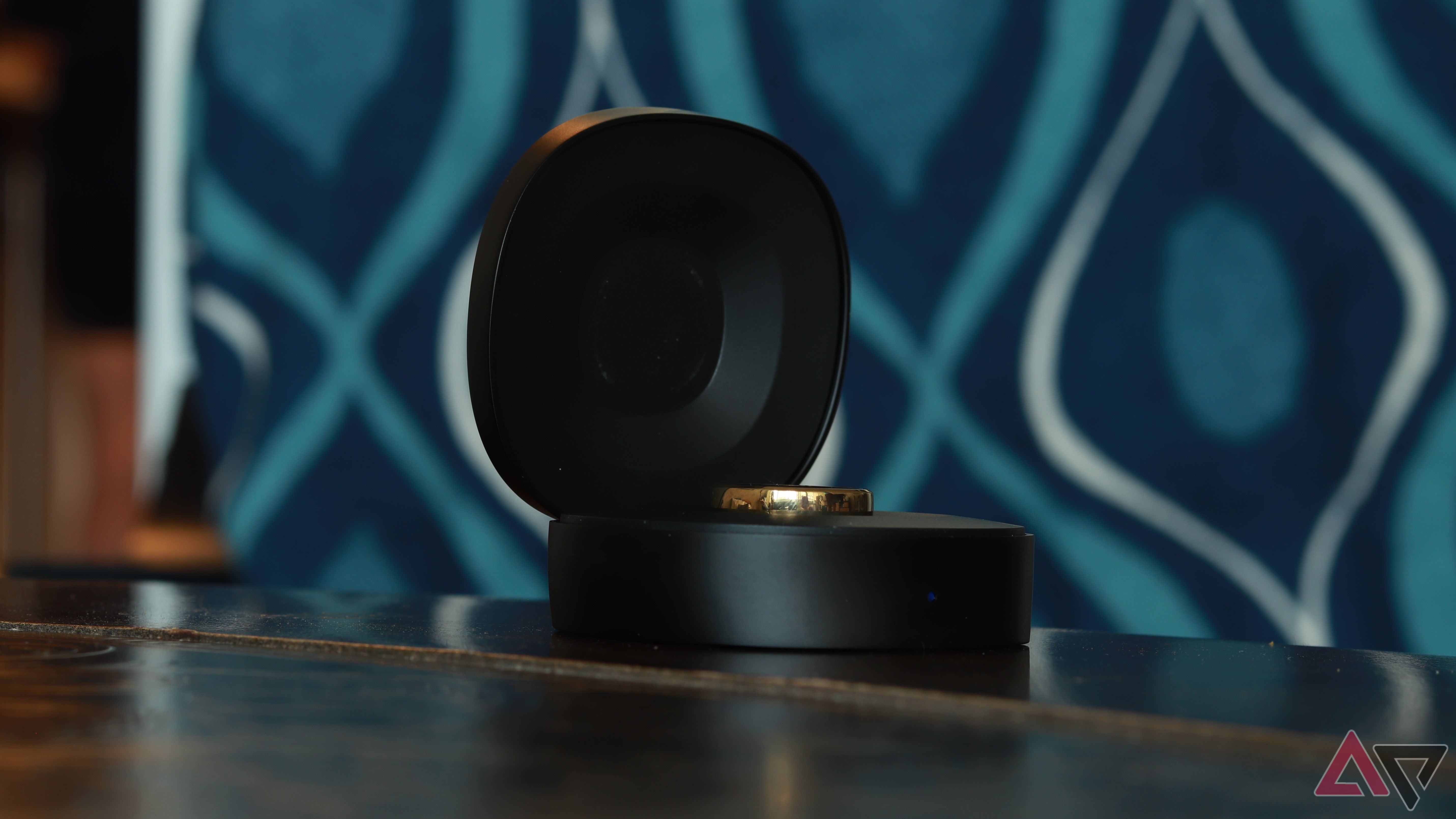 RingConn Gen 2 smart ring charging in the open charging case