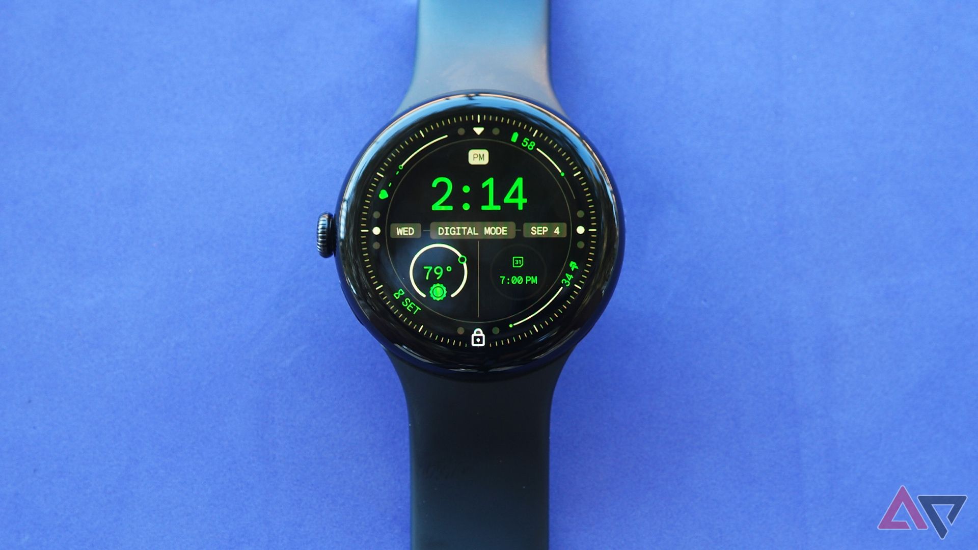 Google Pixel Watch 3 showing Adventure watch face