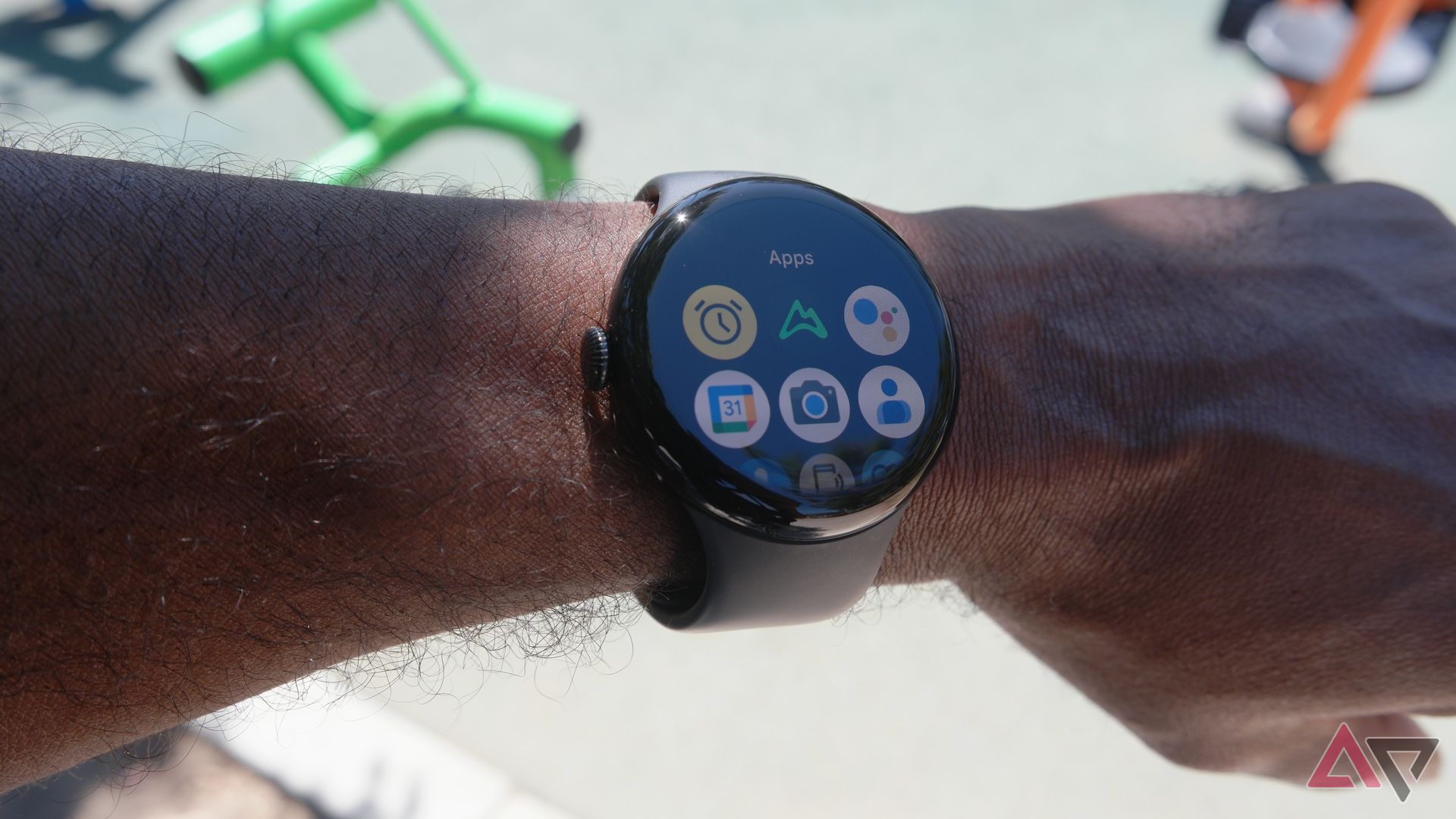 Google Pixel Watch 3 showing the app launcher screen