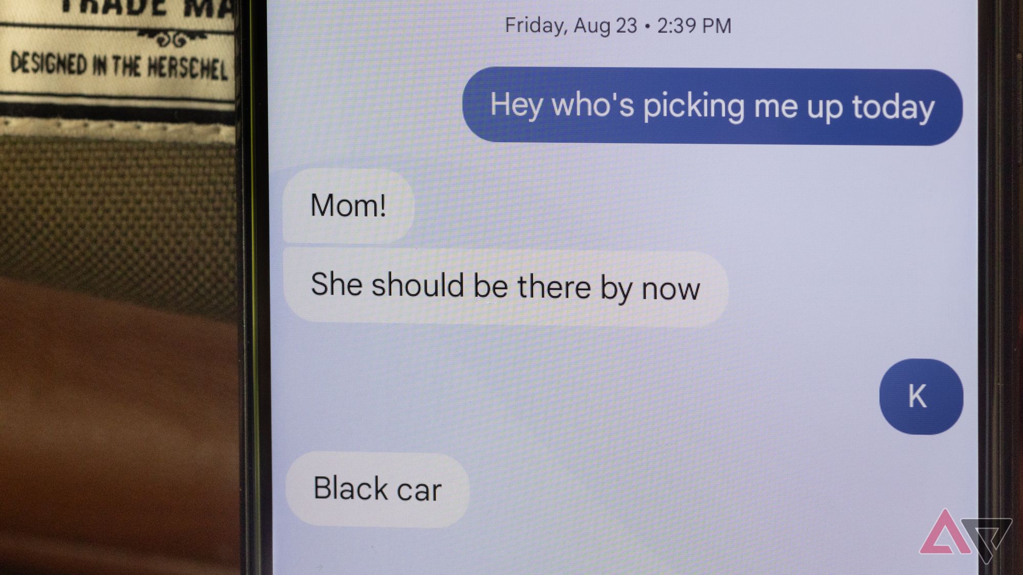 Texts being coordinated between a child and their parents