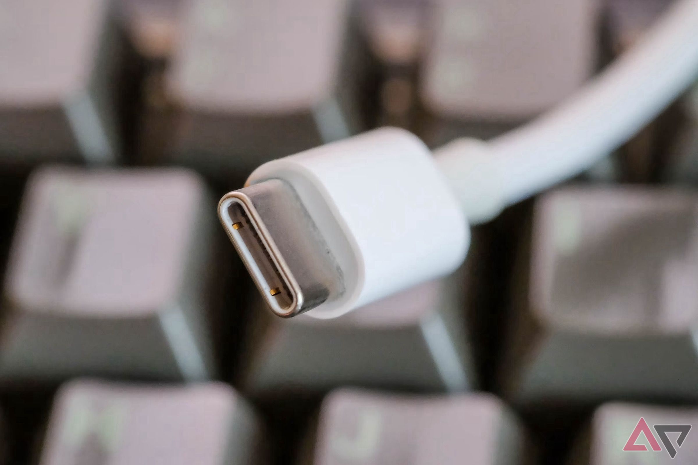 close shot of a USB-C cable