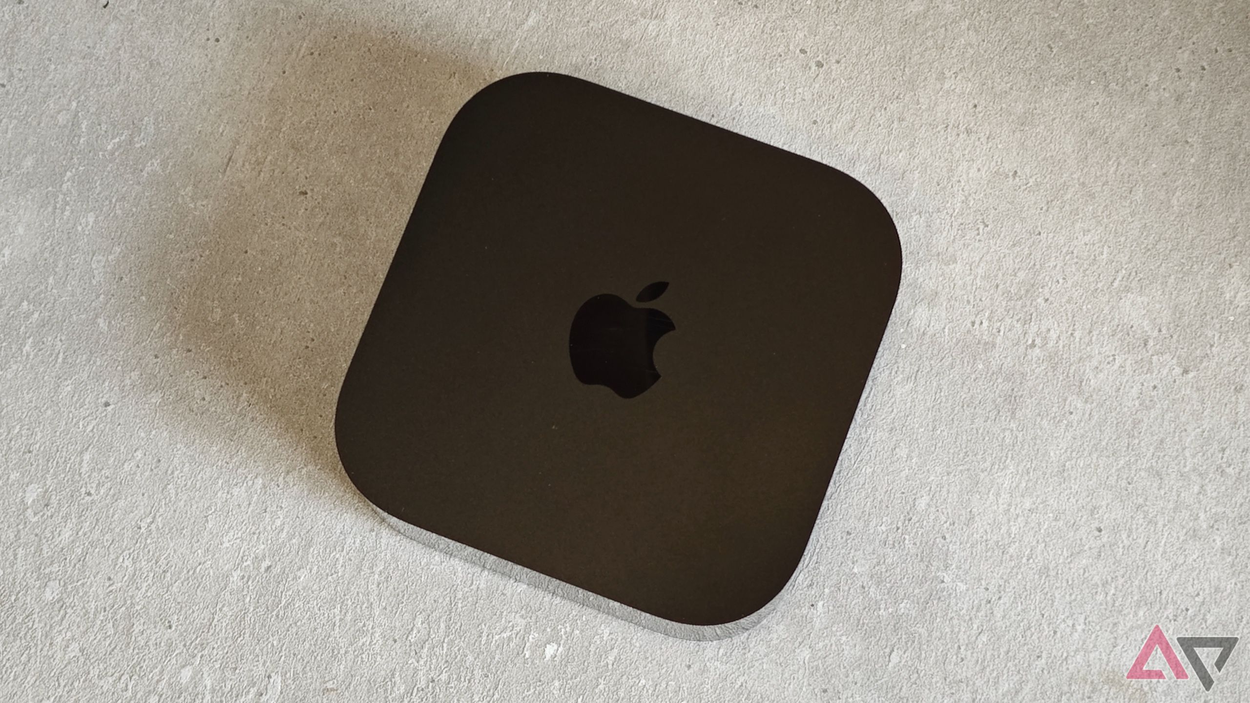 Close-up of Apple TV box