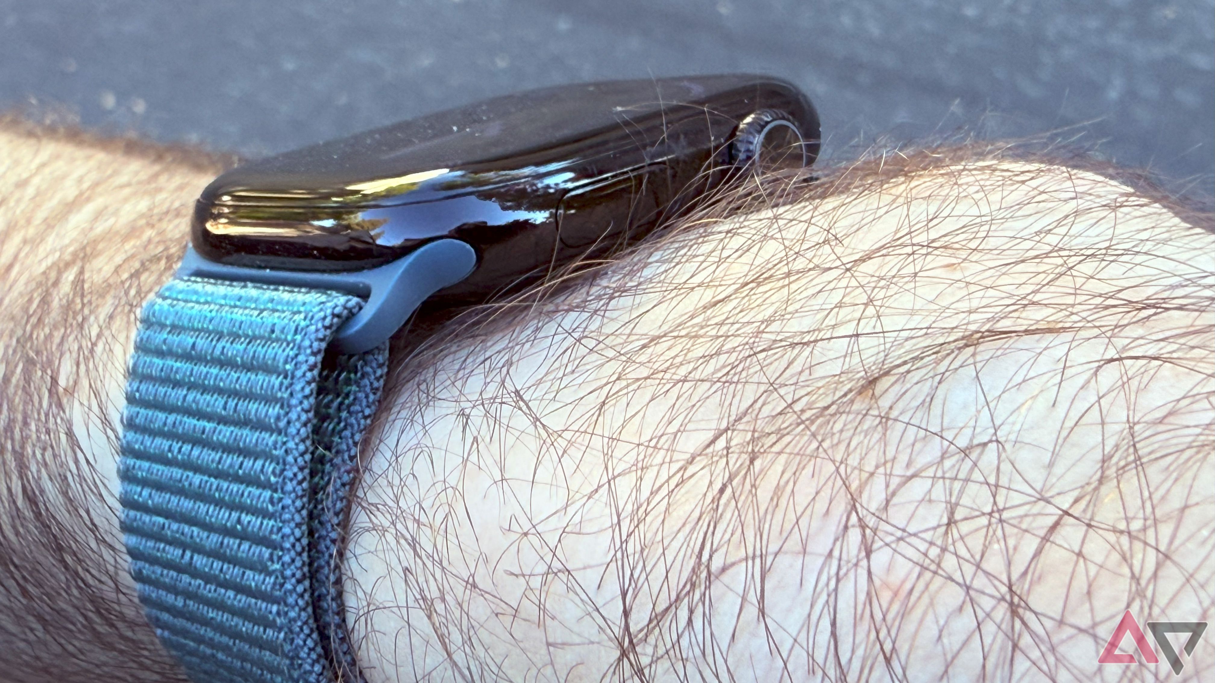 A side view of the Apple Watch Series 10