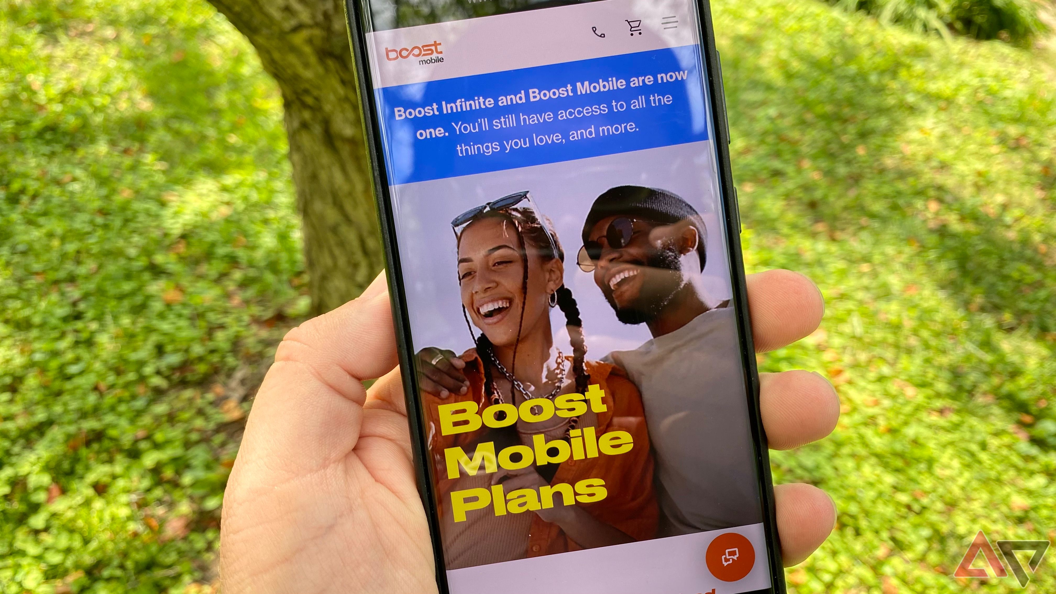 Trang kế hoạch của Boost Mobile