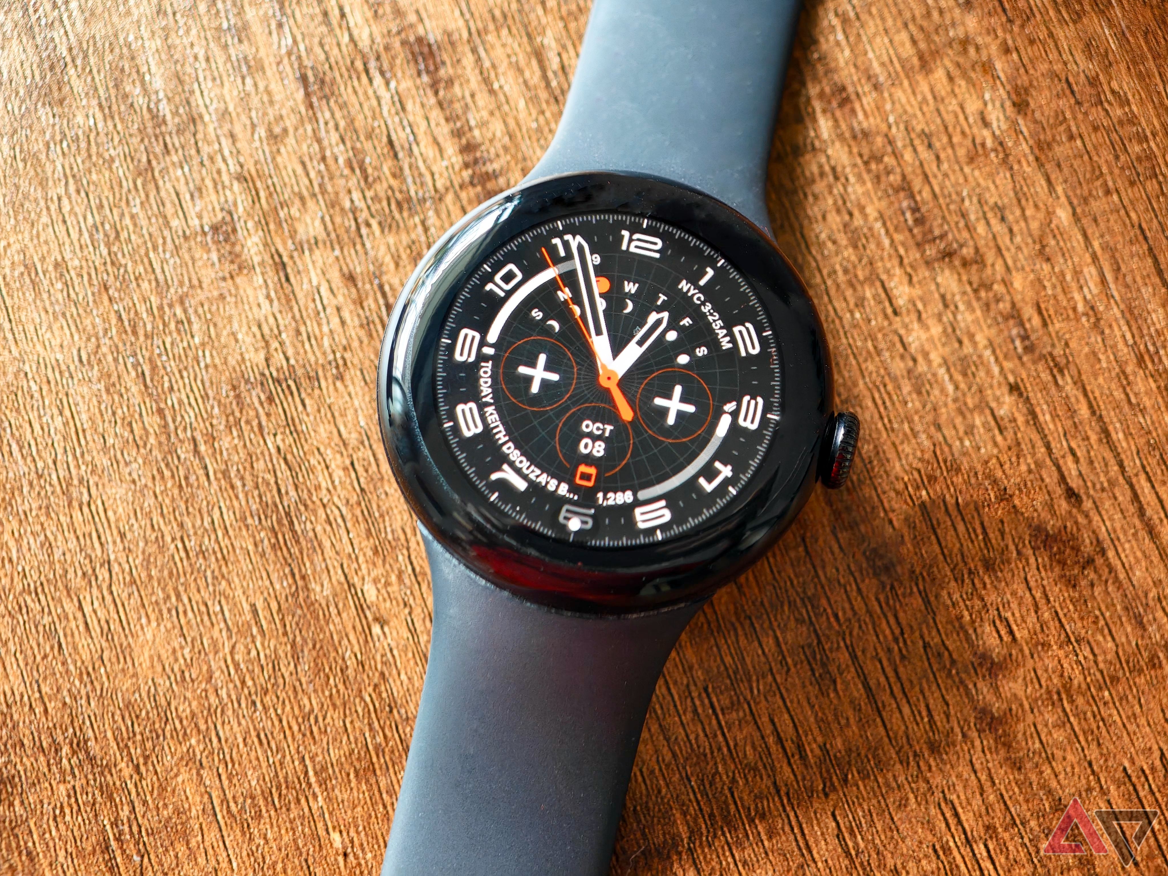 Galaxy Watch Ultra watch face on the Google Pixel Watch 2