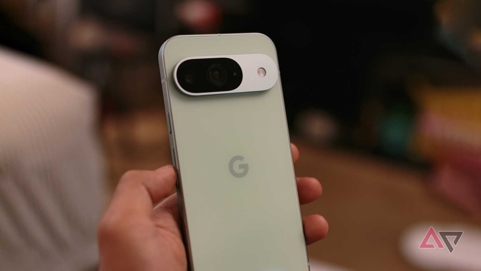 Google Pixel 9 in hand