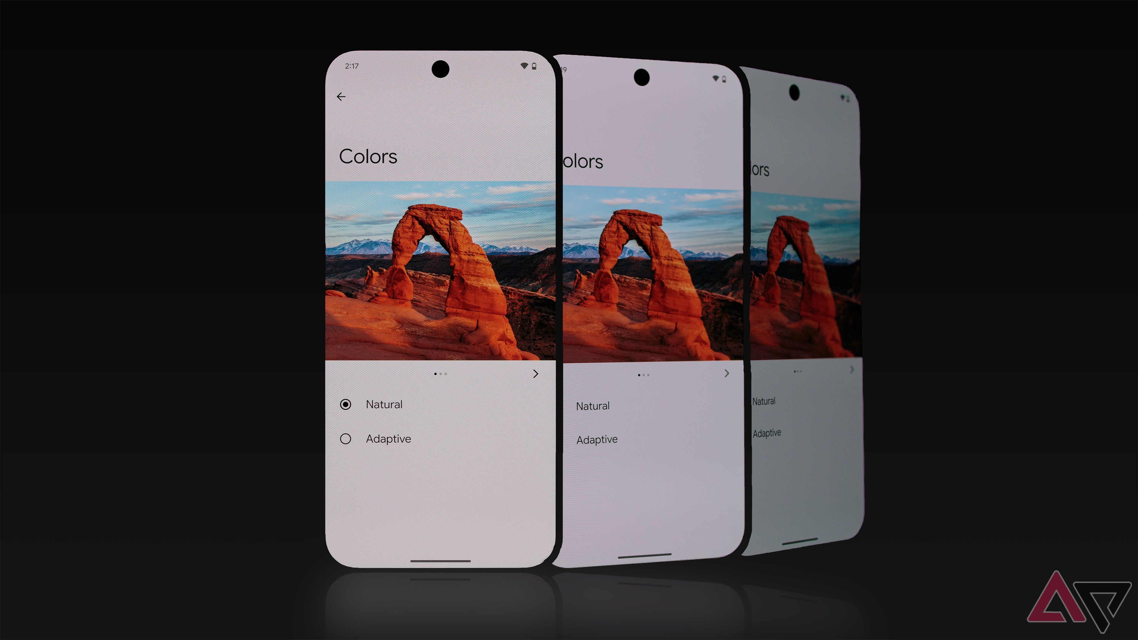 The Google Pixel 9 viewed from different angles.