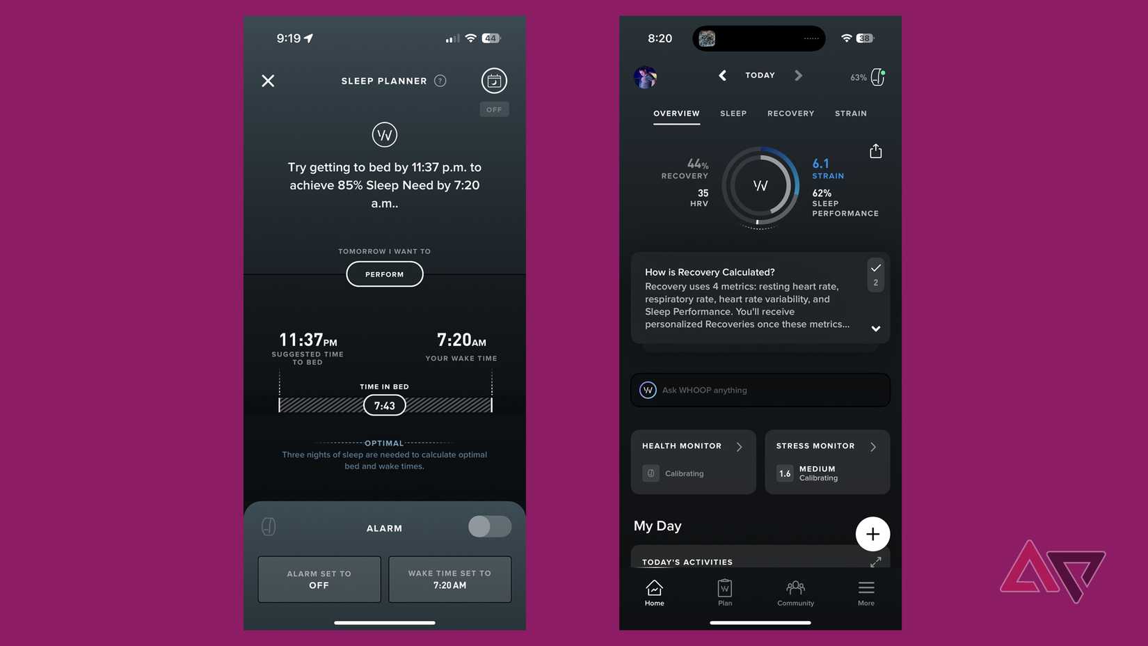 Whoop Recovery Score Hrv Recovery App Whoop Recovery Whoop Heart
