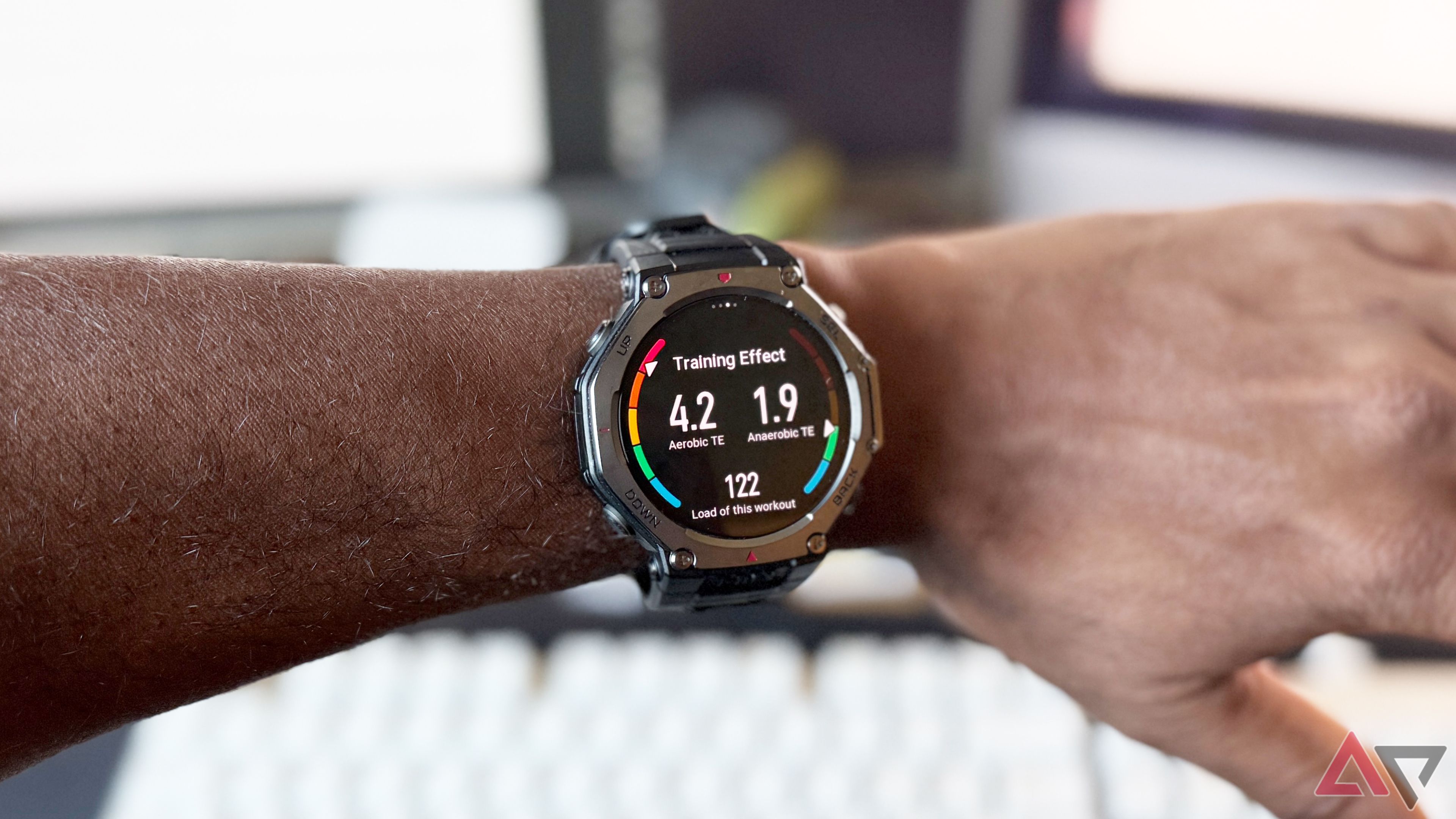 Amazfit T-Rex 3 showing the post-workout Training Effect screen