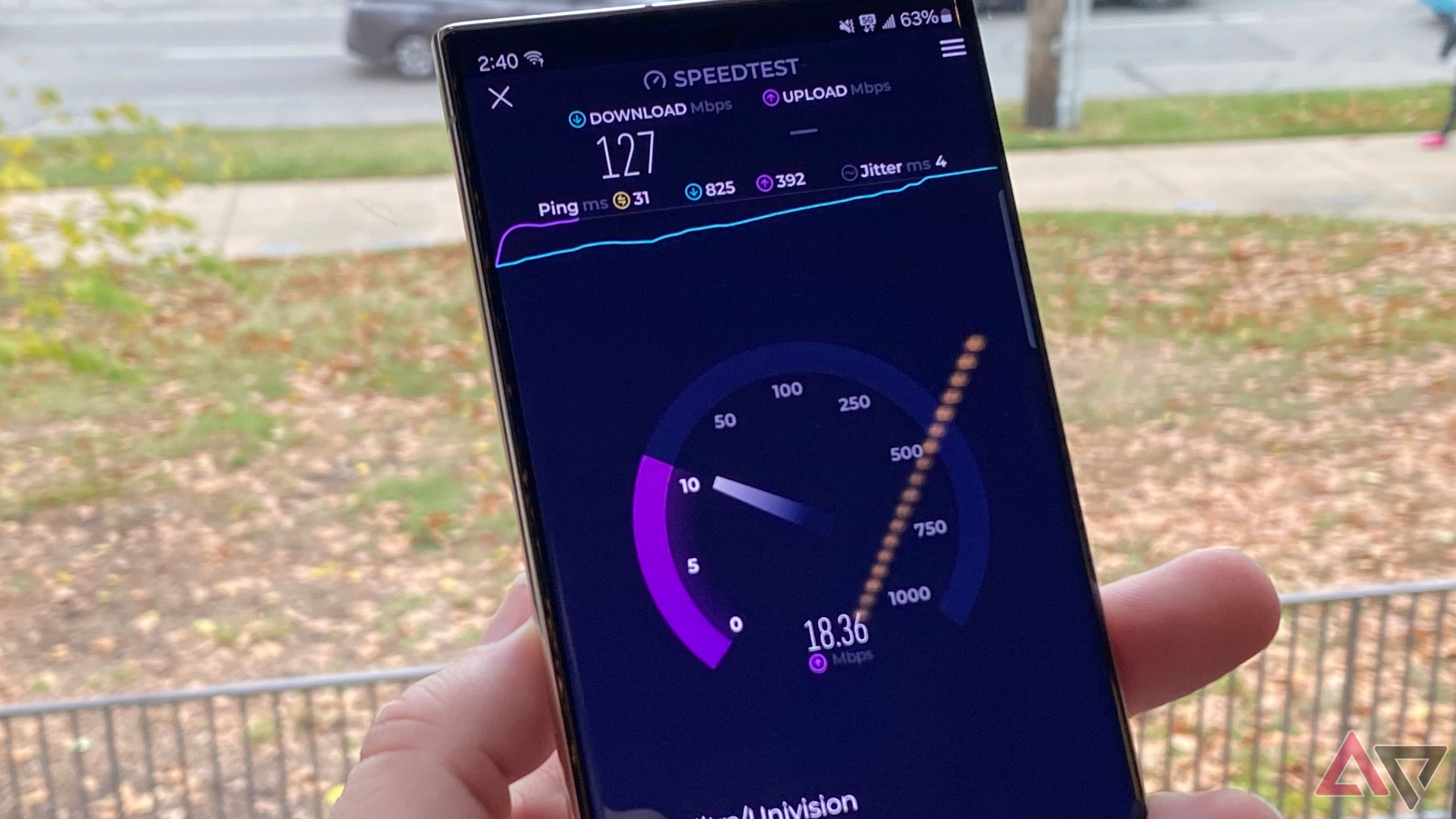 Mint Mobile review speed test museum, solid upload and download speeds