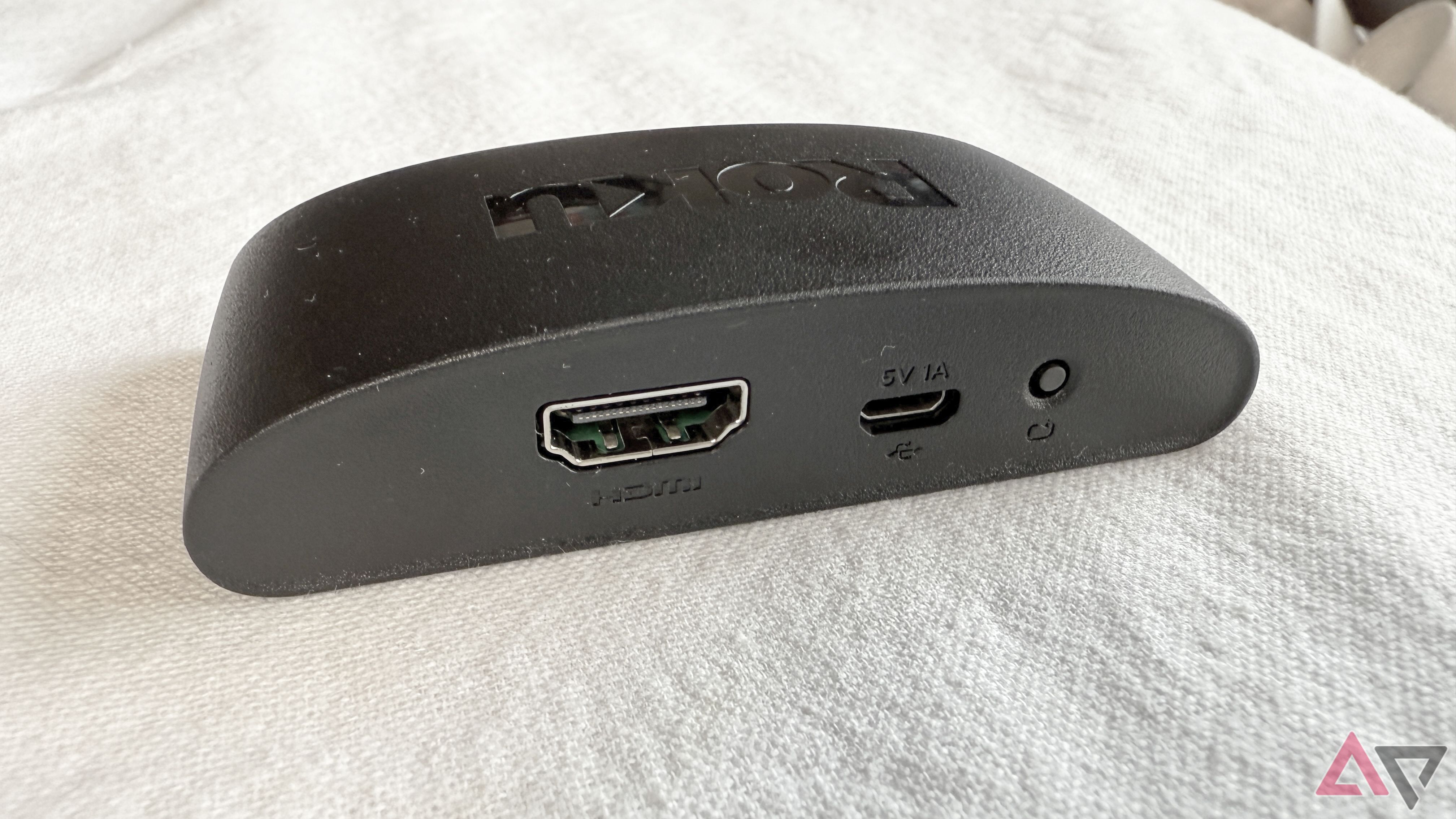 The Roku Express 4K+ showing the back side of the dongle