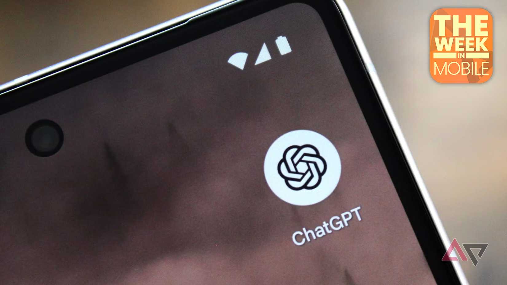 ChatGPT app logo on Android phone