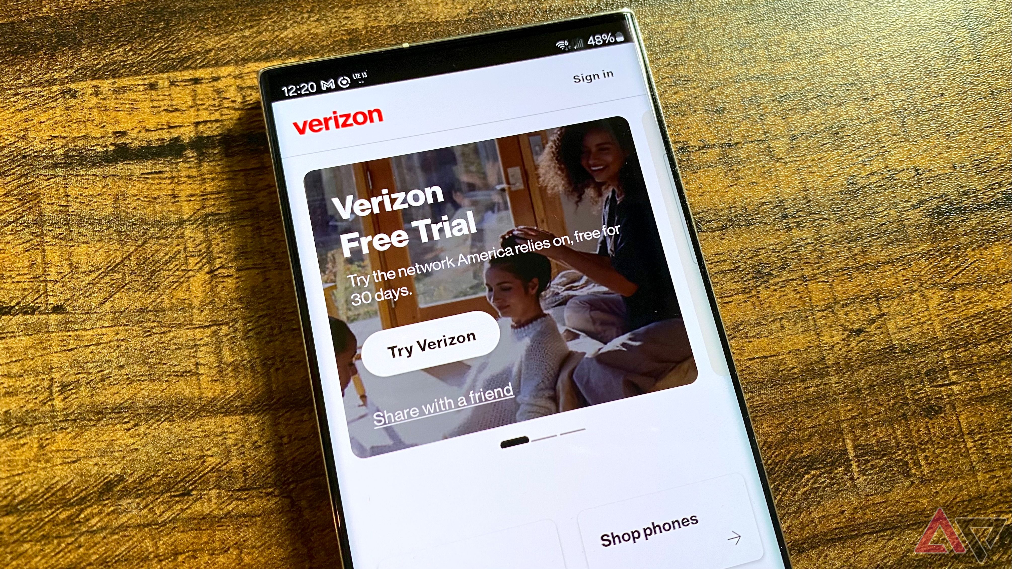 My Verizon app with Verizon Free Trial