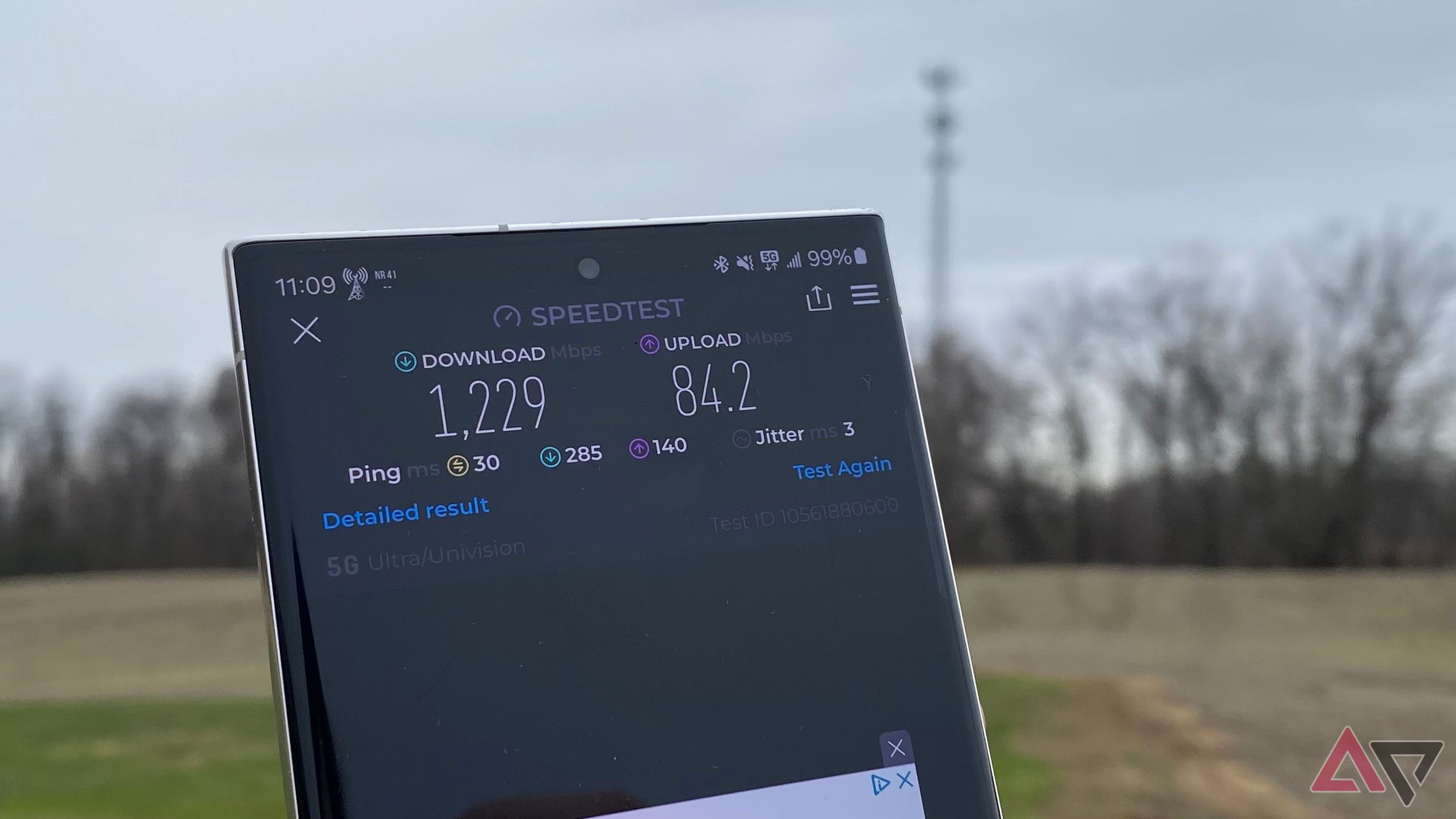 Ultra Mobile speed test ideal conditions