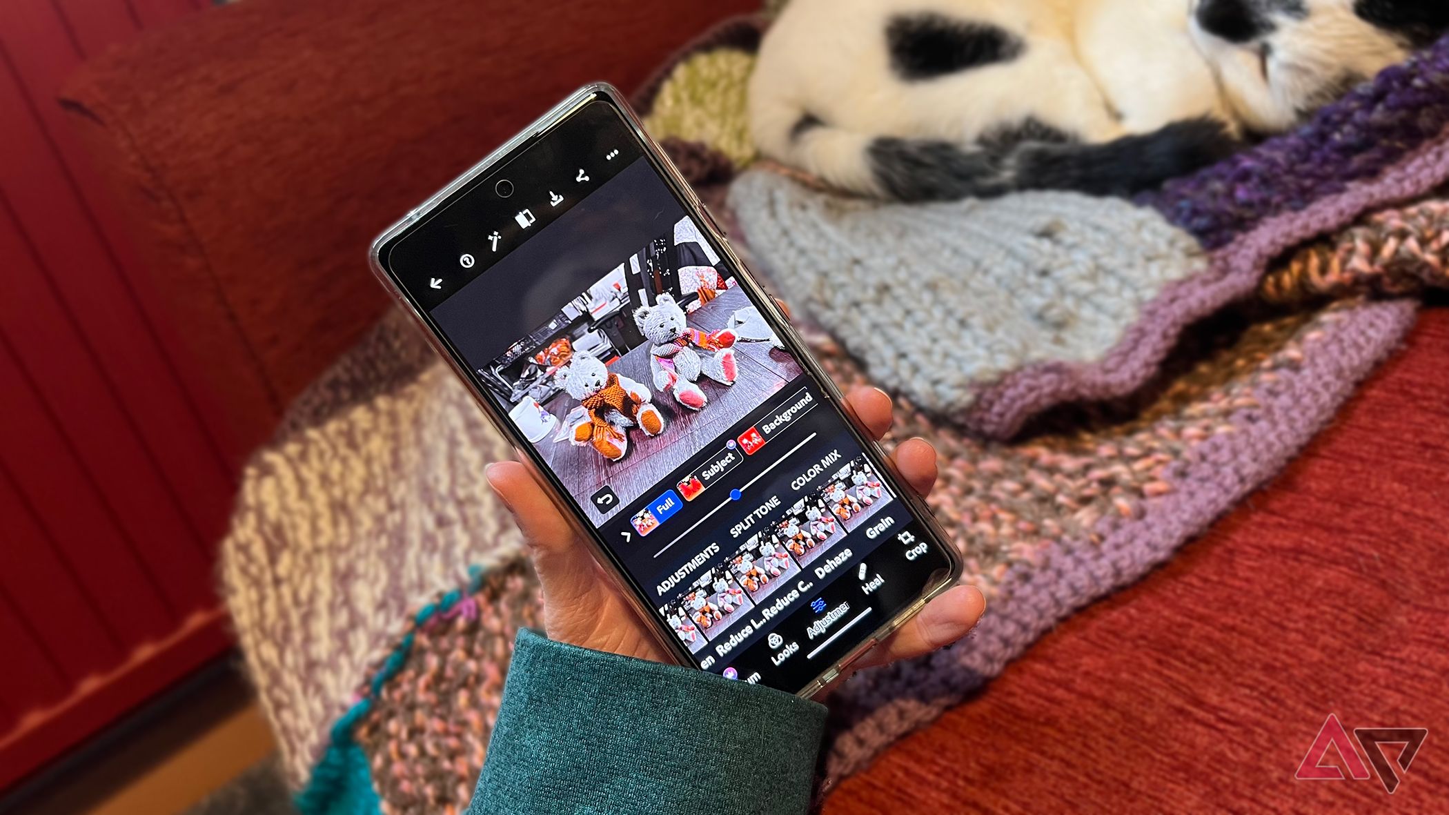 Adobe Photoshop Express app on Android phone