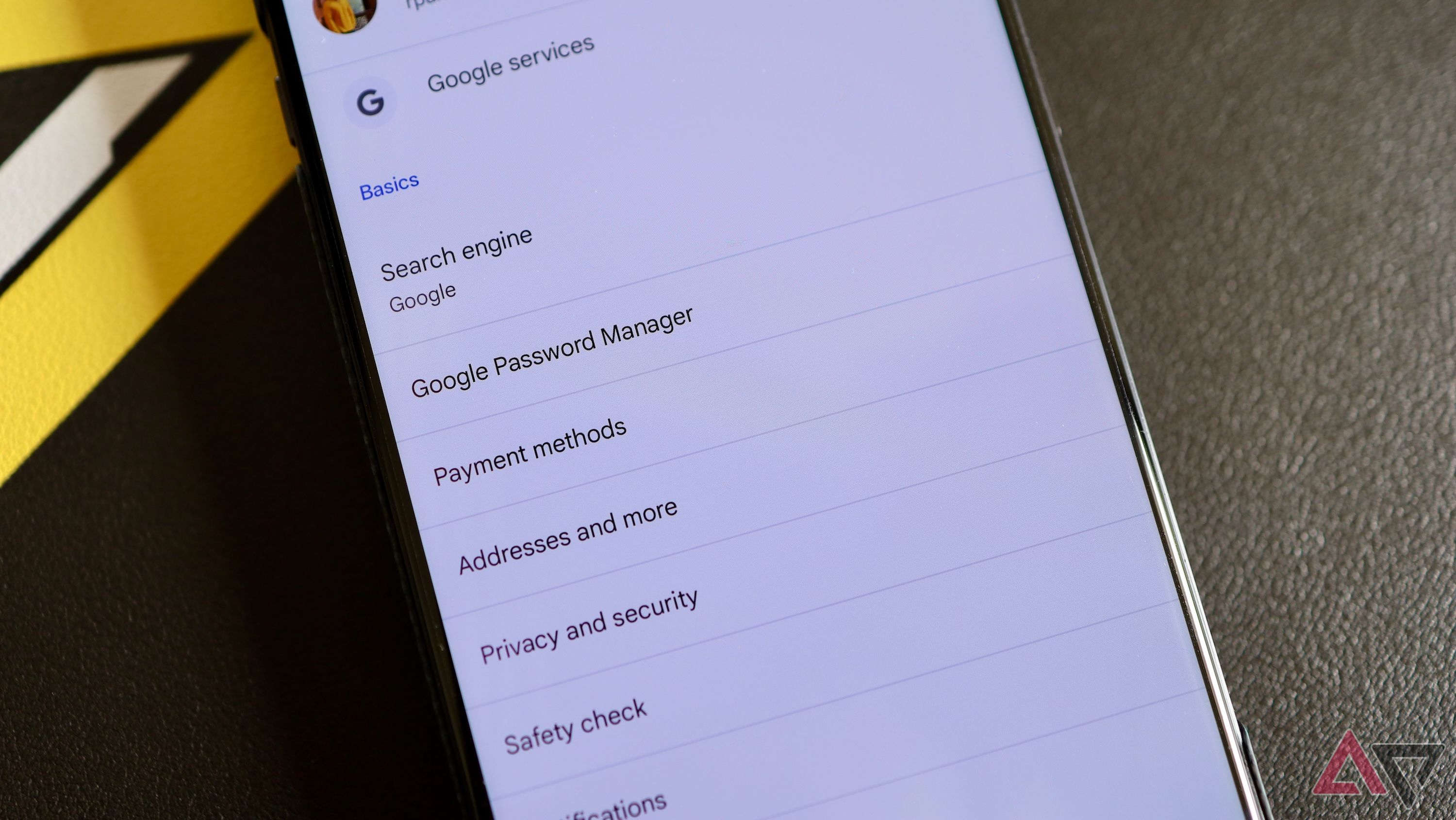 Google Password Manager open in Chrome for Android