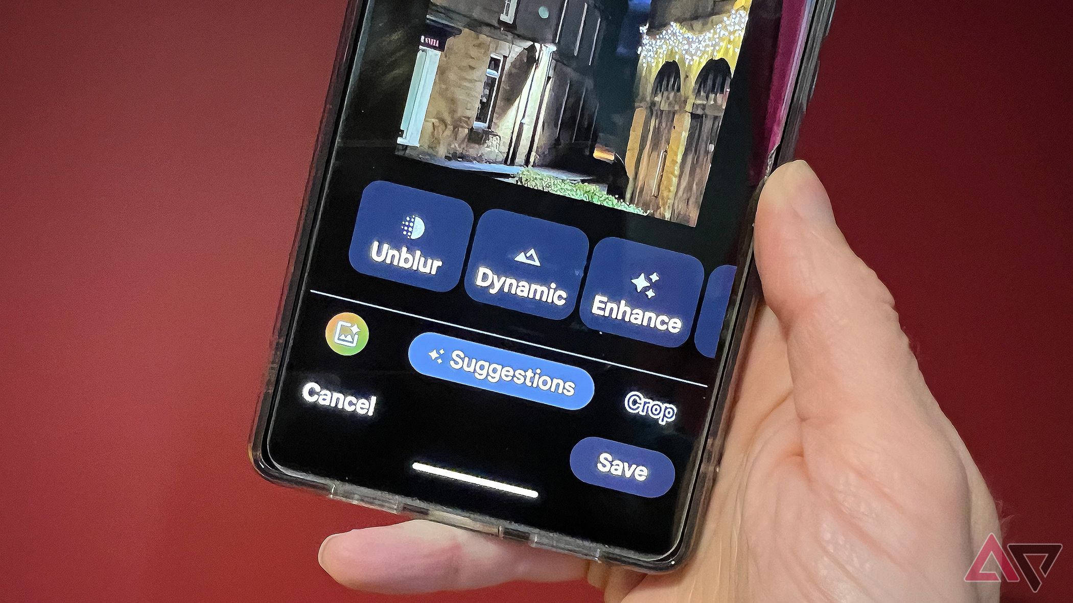 Google Photos on Android AI tools menu