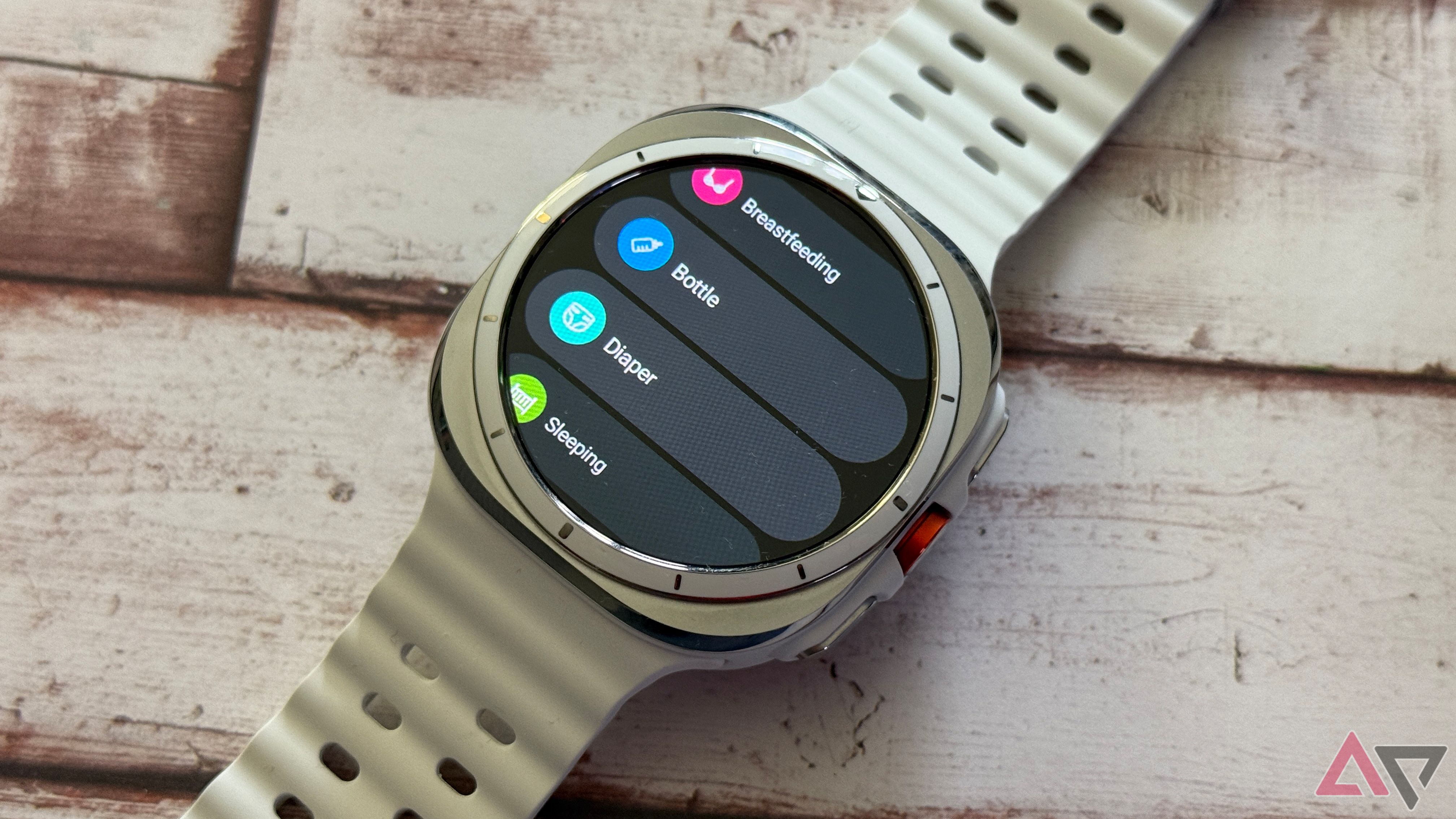 Baby Daybook app on Wear OS