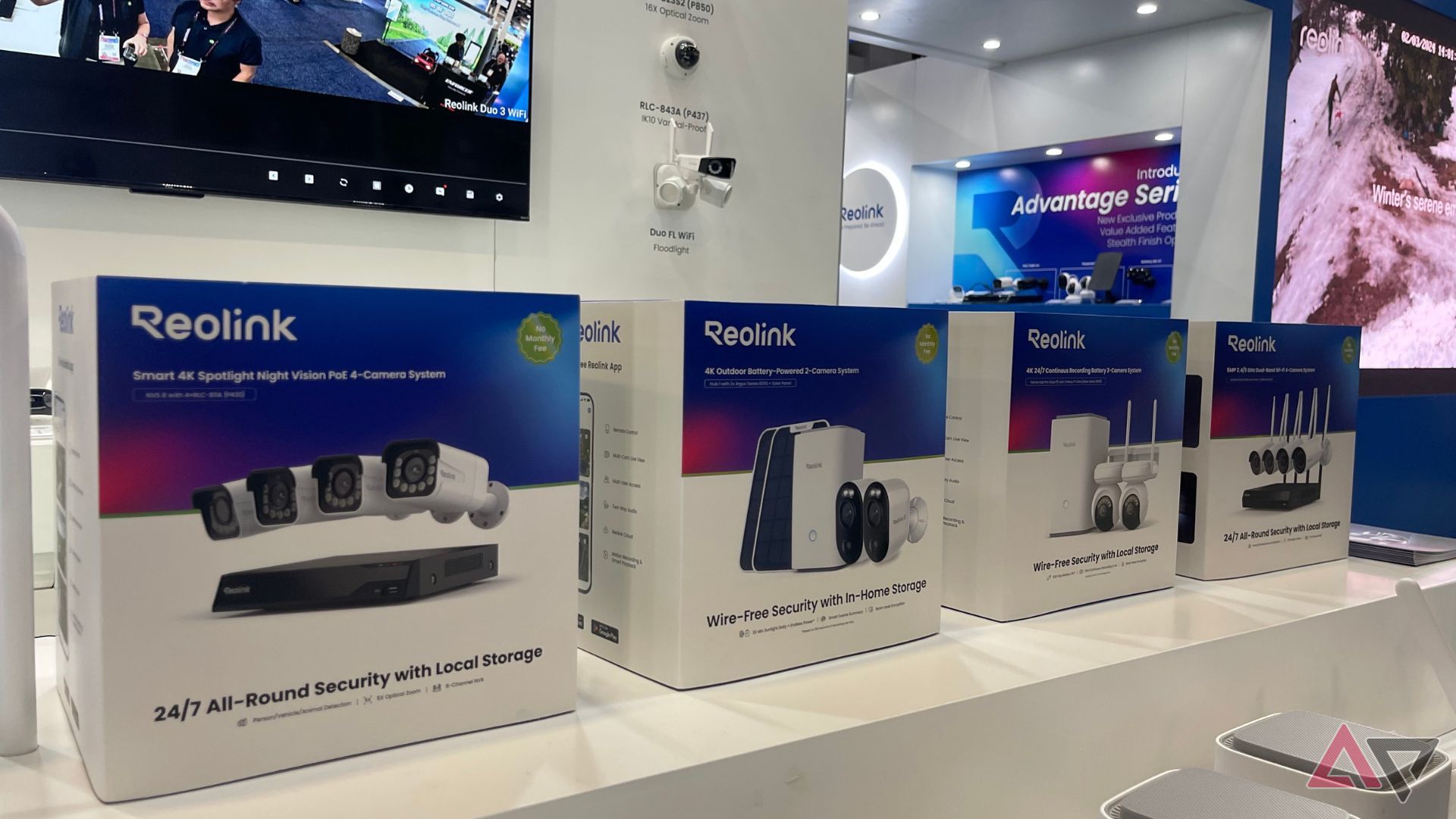 A photo of the different product bundles offered by Reolink.