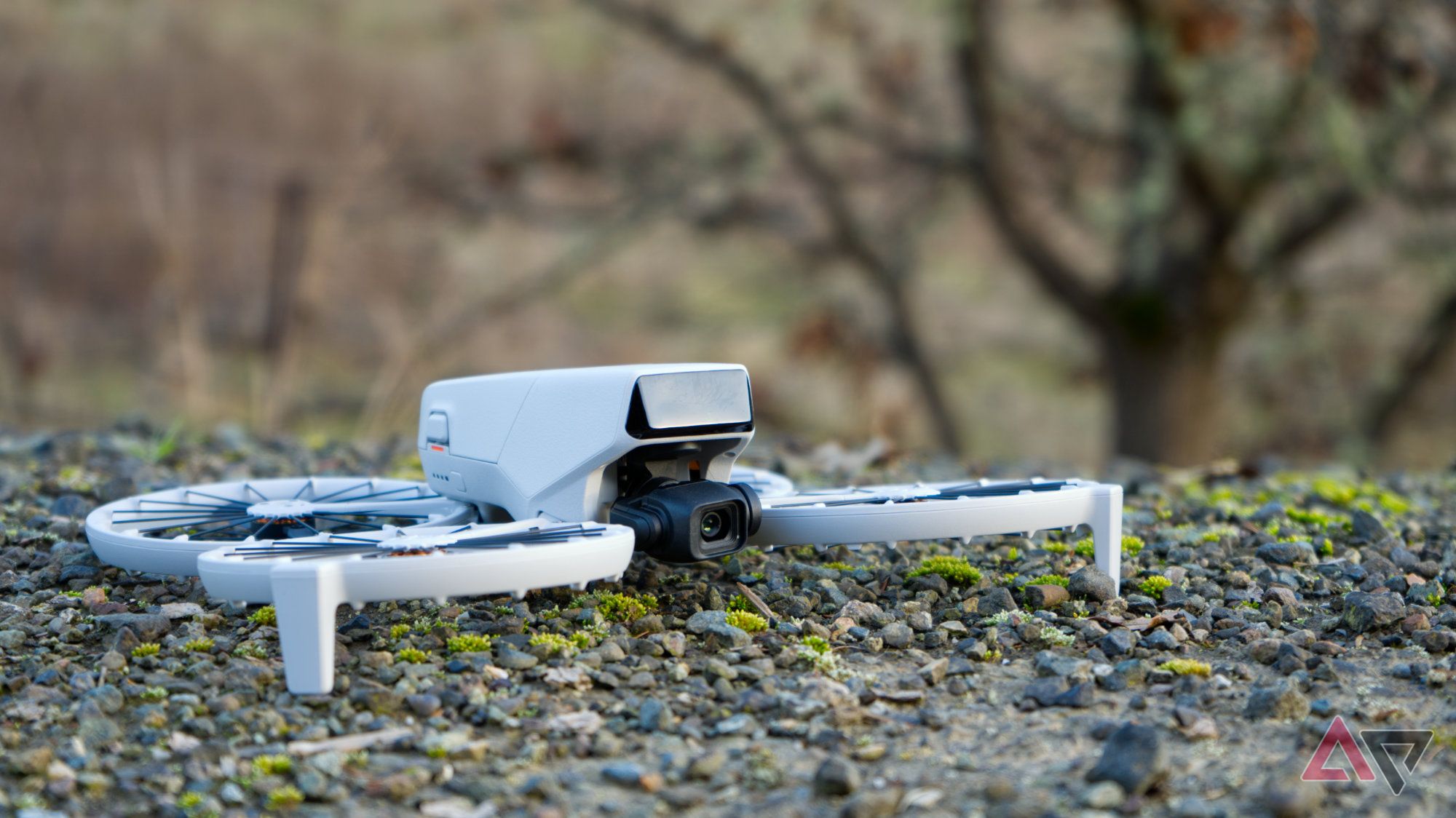 DJI Flip on pebbly ground