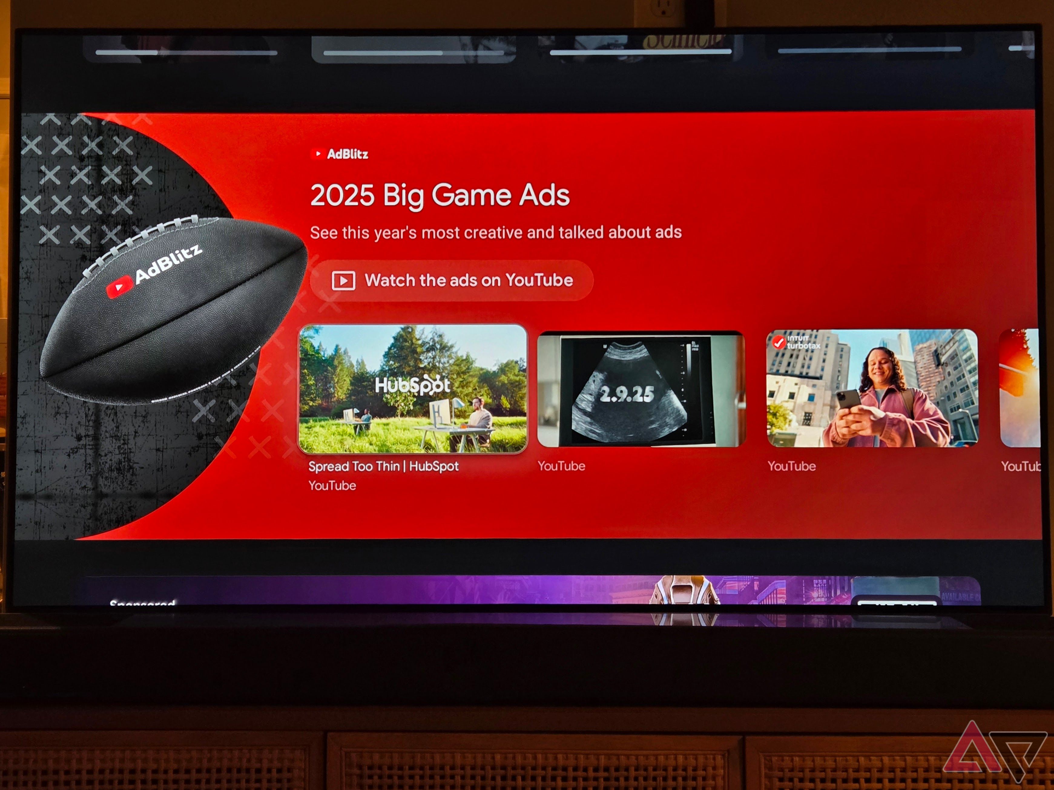 'Big Game Ads' on Google TV