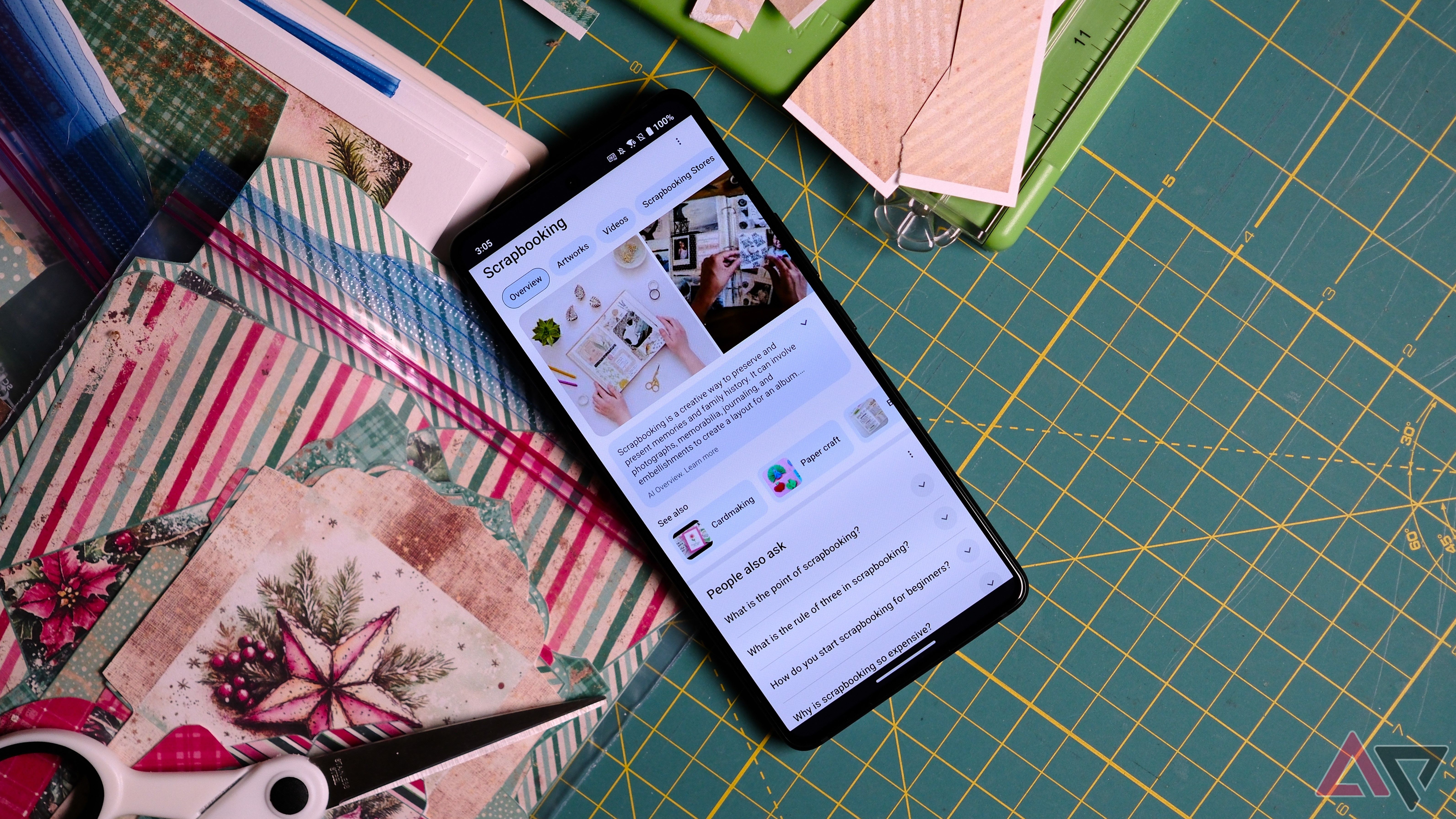 ROG Phone 9 Pro on top of hobby mat