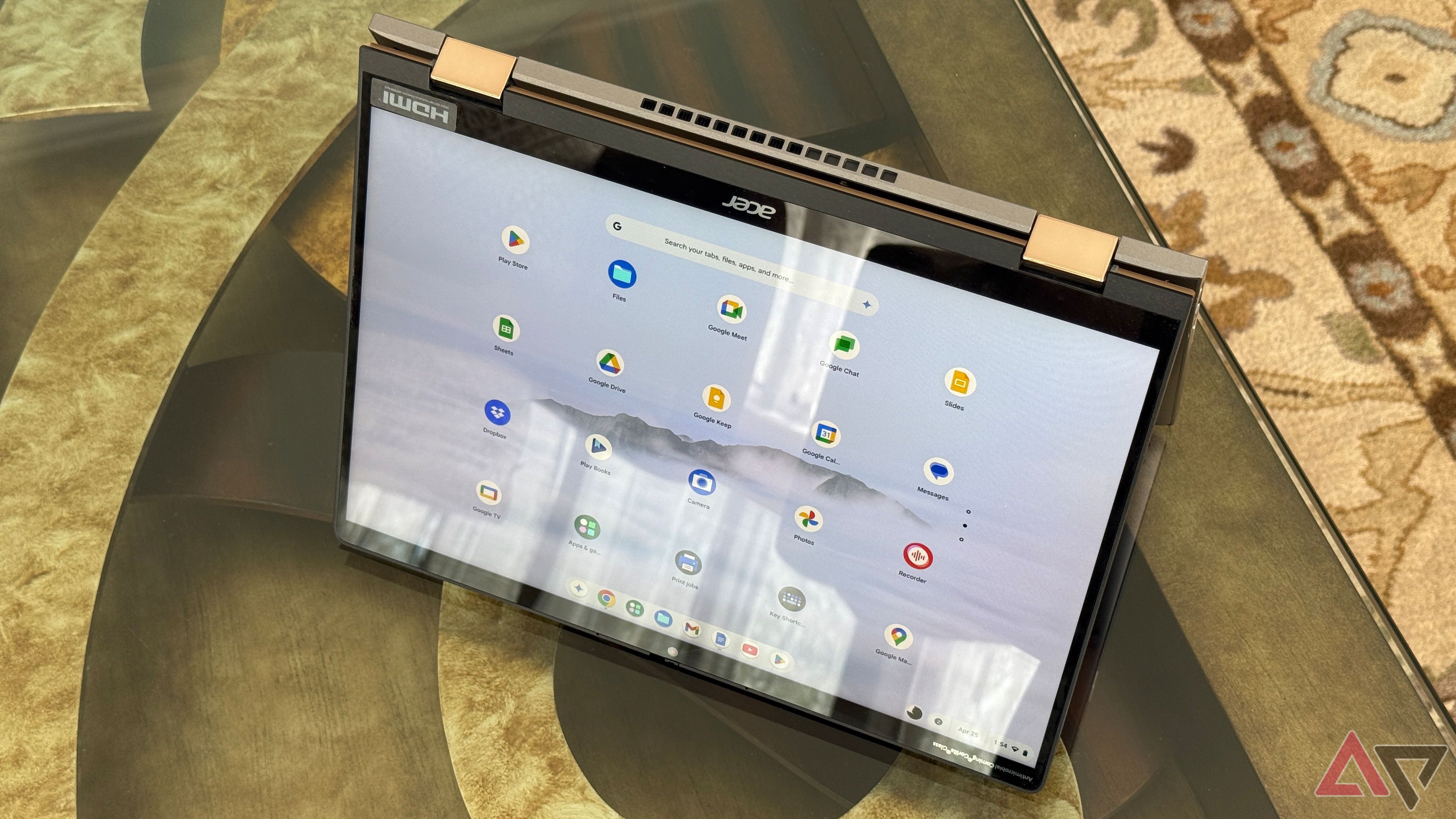 Acer Chromebook Spin 714 (2024) tent mode