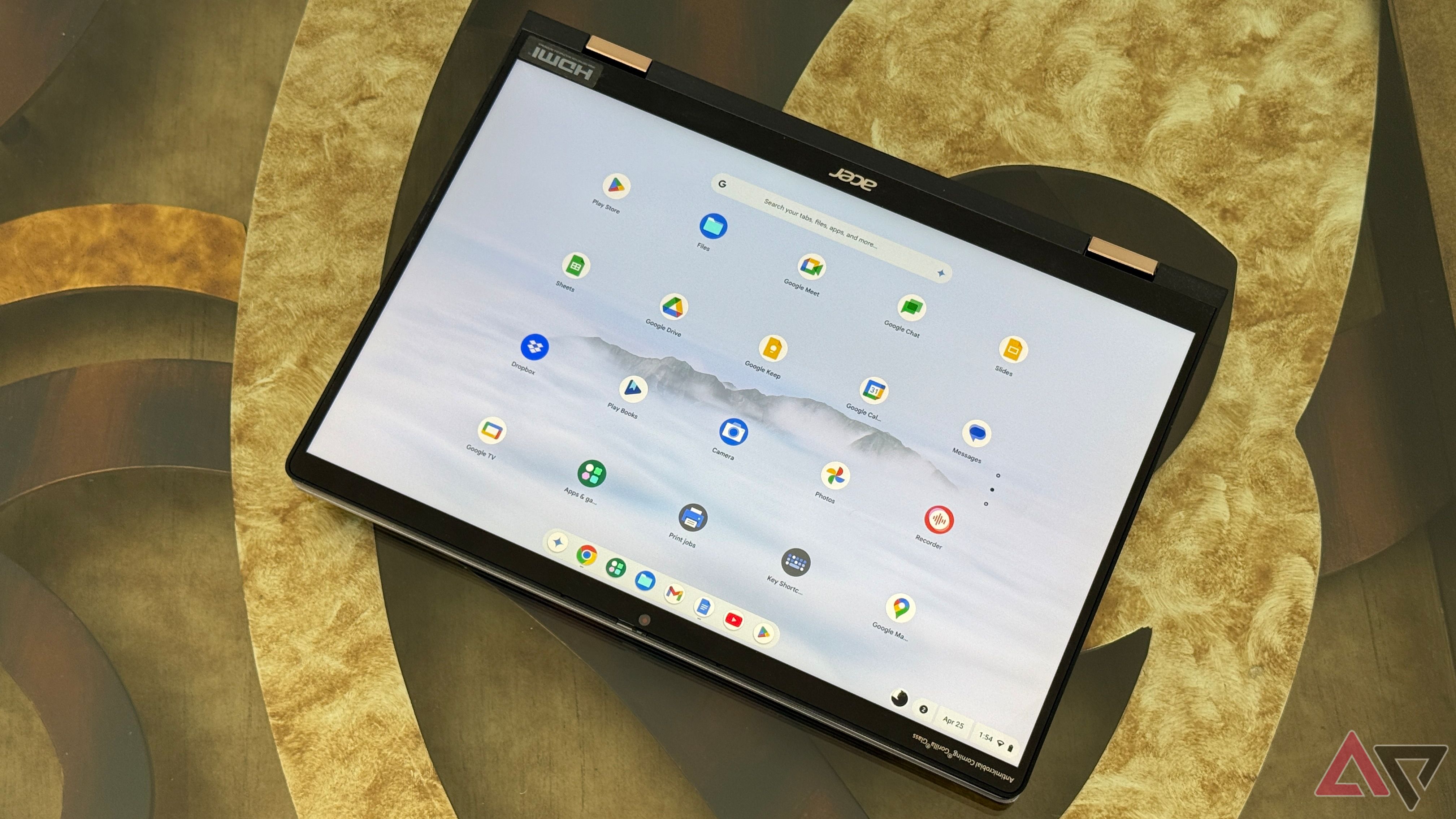 Acer Chromebook Spin 714 (2024) in tablet mode