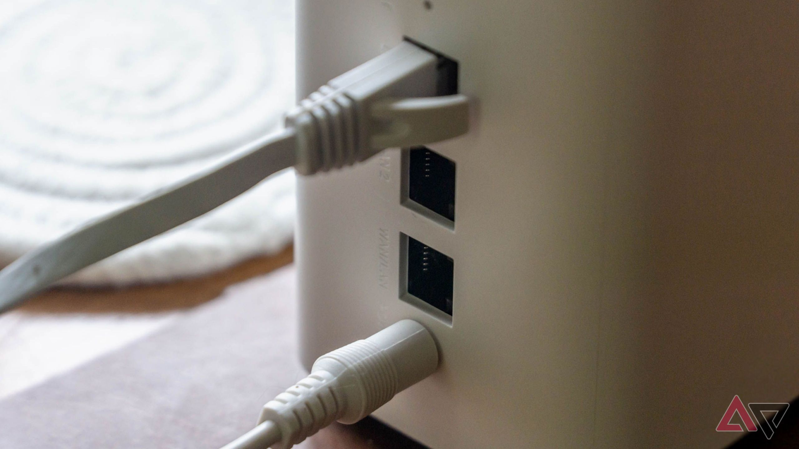 Ethernet ports on a Wi-Fi router