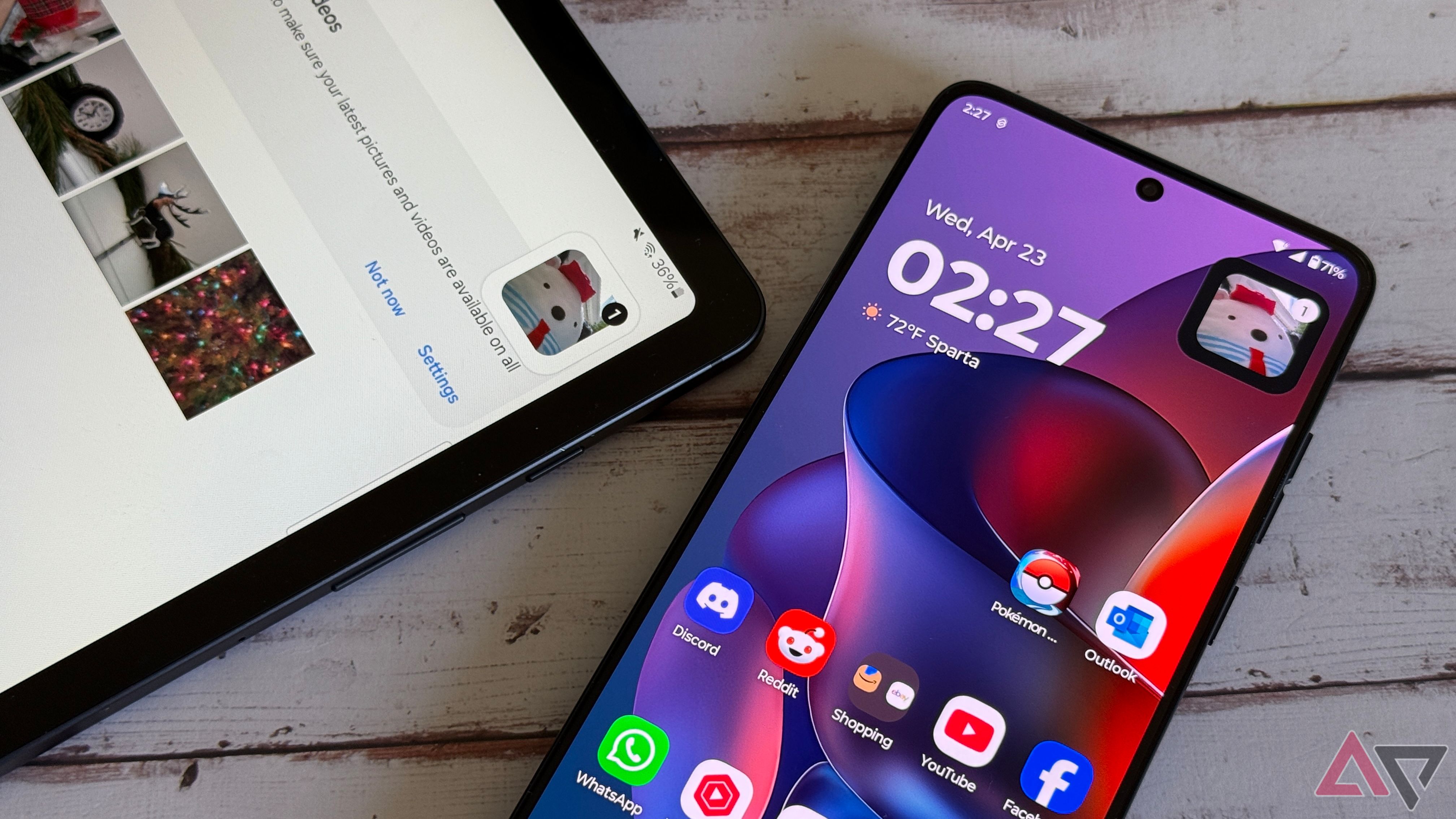 Share hub on the Motorola G Stylus 2025