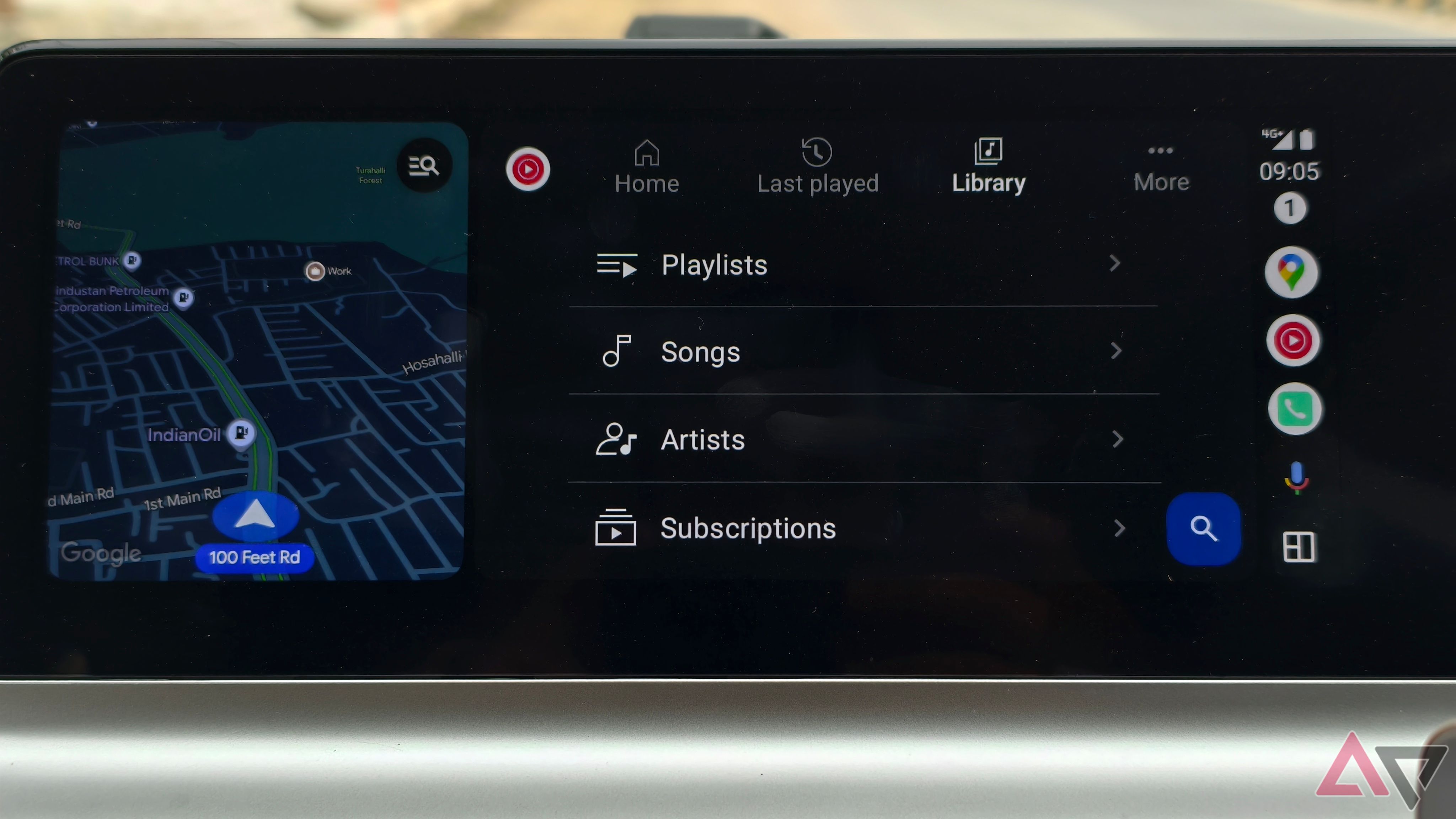 YouTube Music with Maps on Android Auto