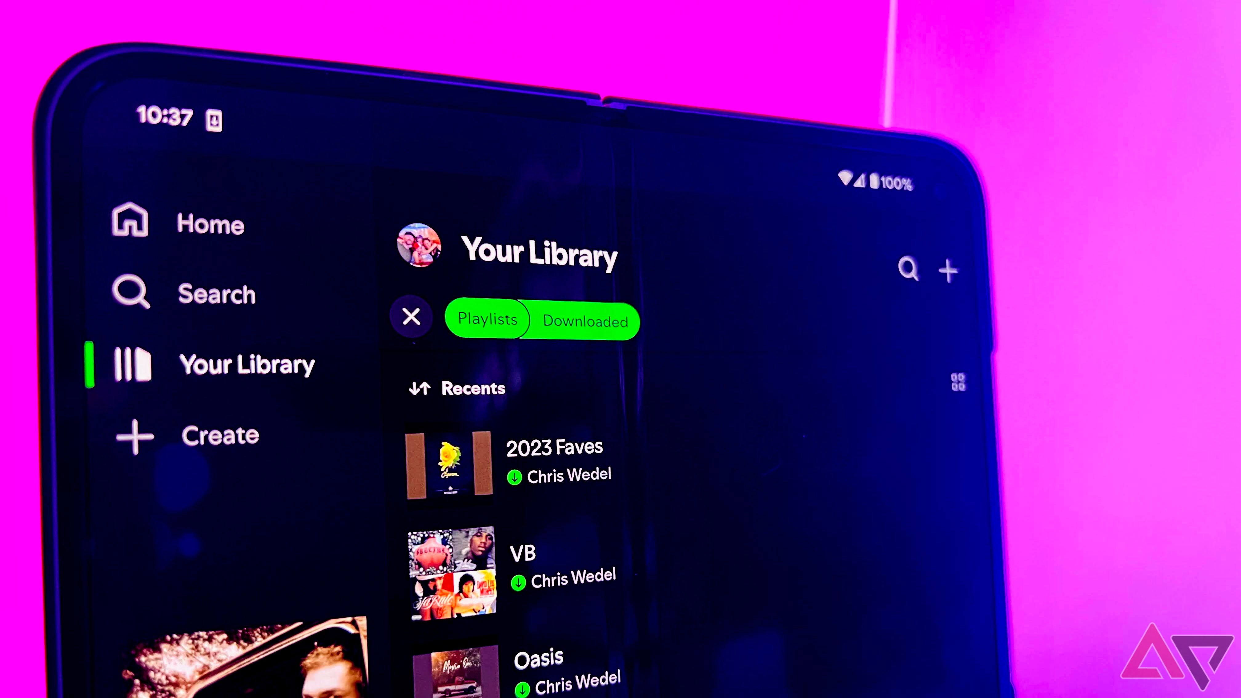 Spotify downloaded playlists