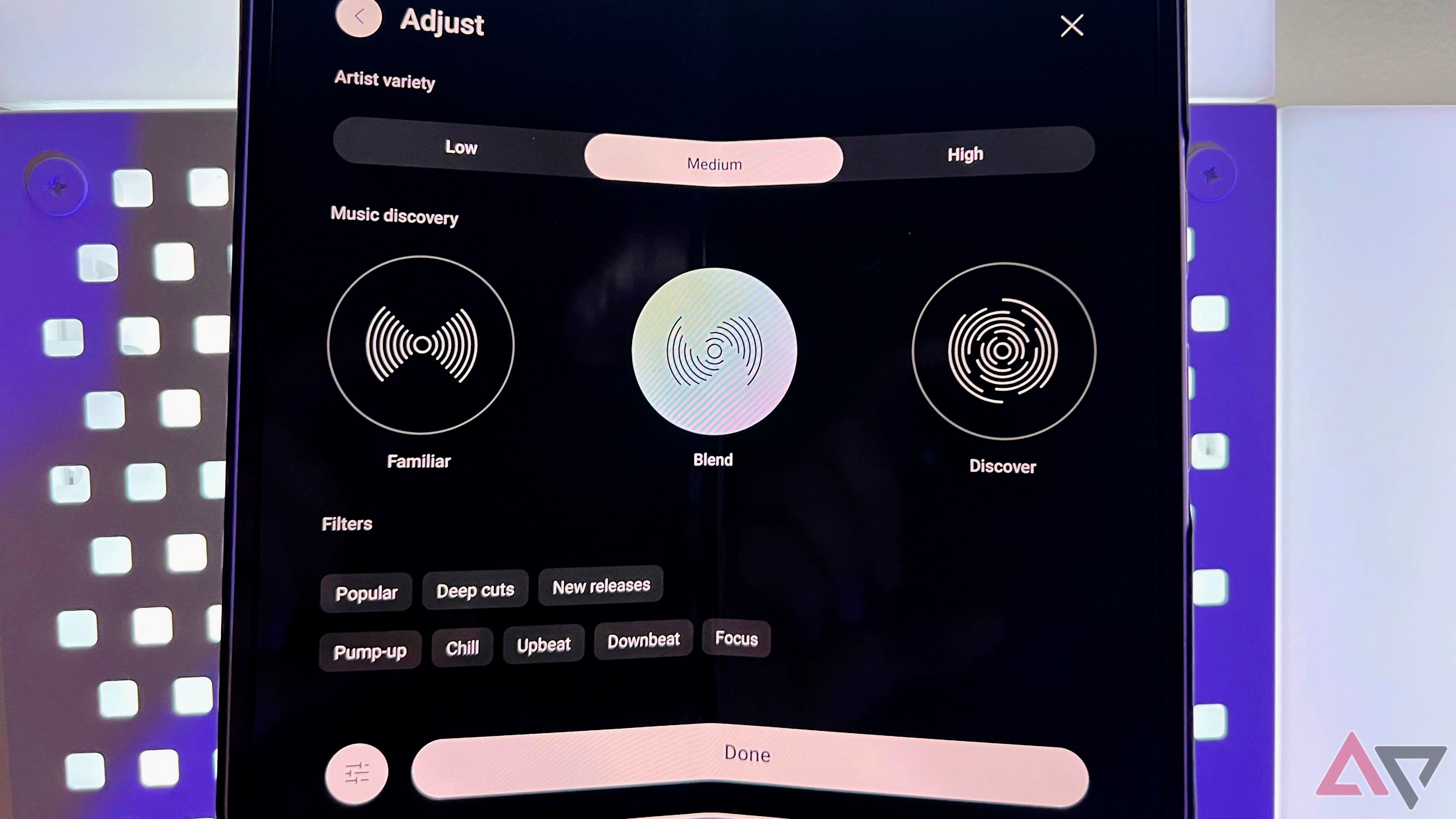 YouTube Music custom radio tuning