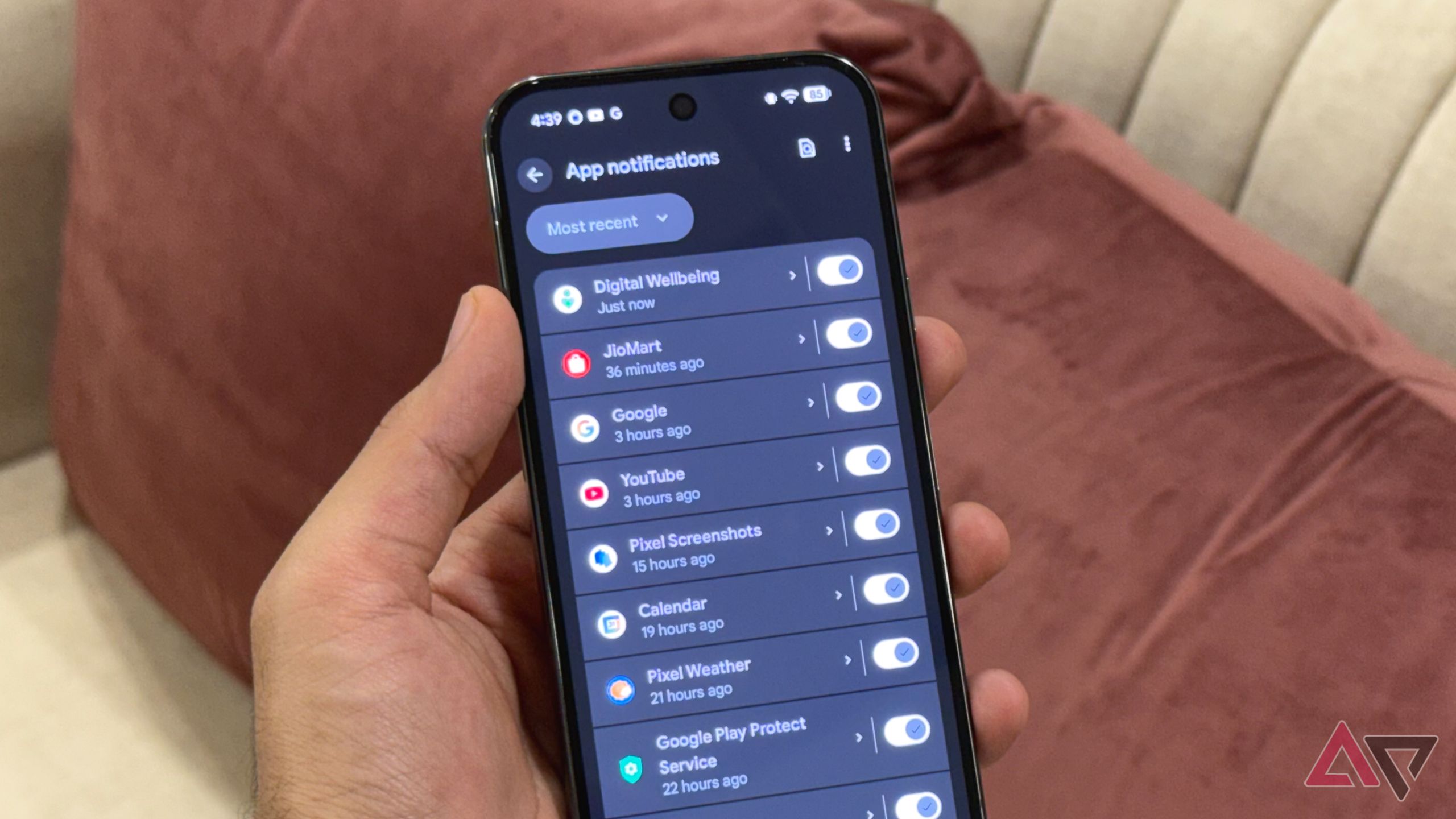Google Pixel上的应用程序和通知的管理9